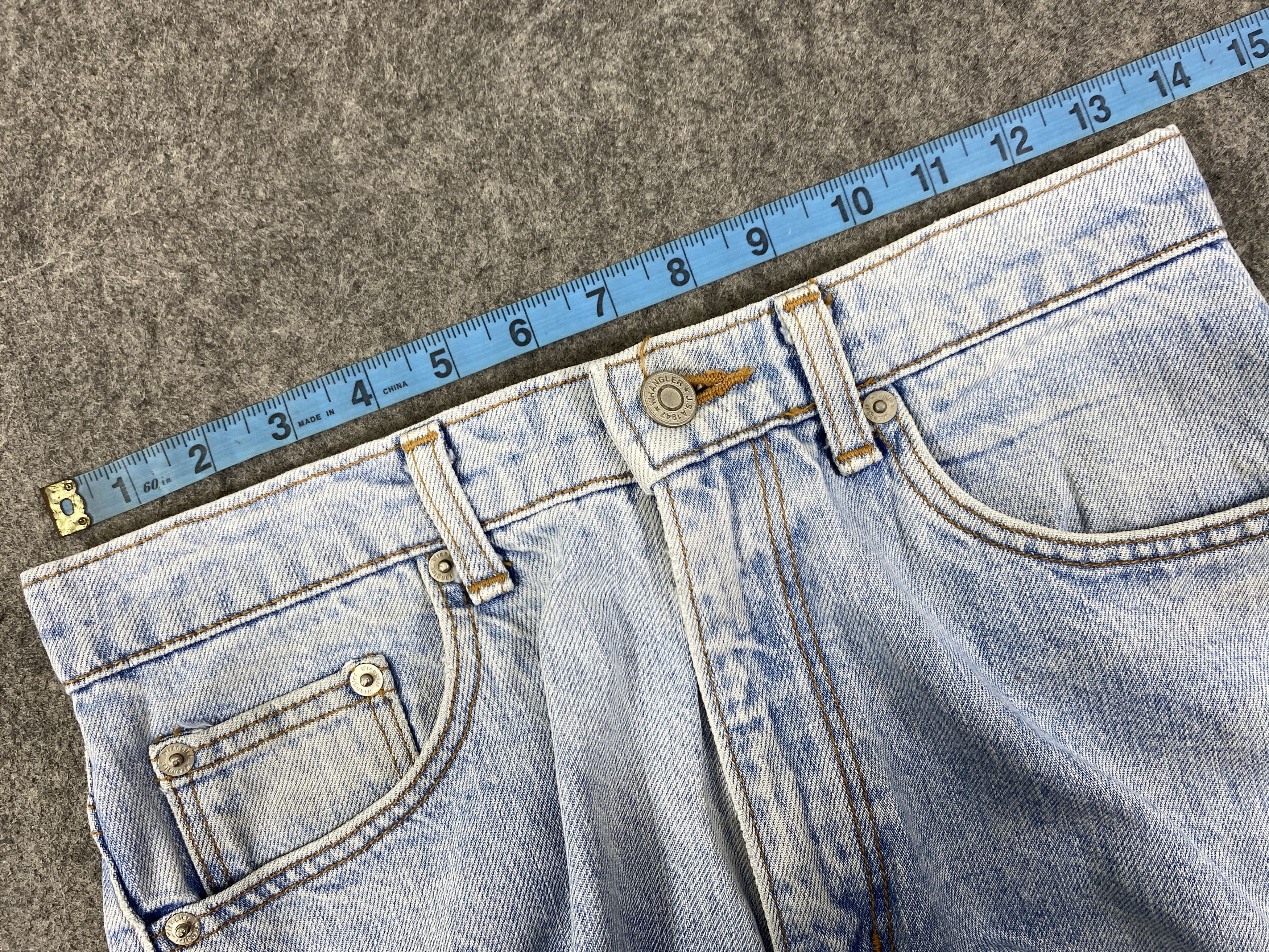 Japanese Brand Light Blue Wash Vintage Wrangler Jeans 27x28 - JN3334 Size US 27 - 5 Thumbnail