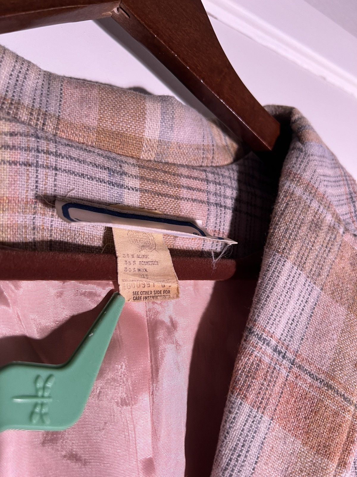 Vintage 60's 70's VTG Vintage Bobbie Brooks Plaid Retro Indie Blazer Size M / US 6-8 / IT 42-44 - 13 Thumbnail