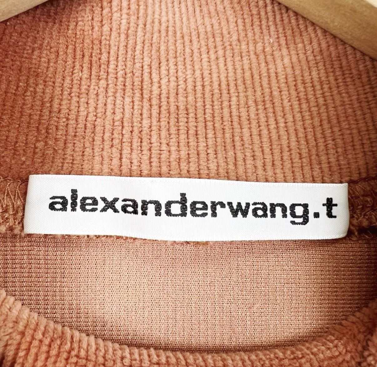 Alexander Wang Alexander Wang Brown Corduroy Short Pullover T-shirt K12 Size XS / US 0-2 / IT 36-38 - 4 Thumbnail