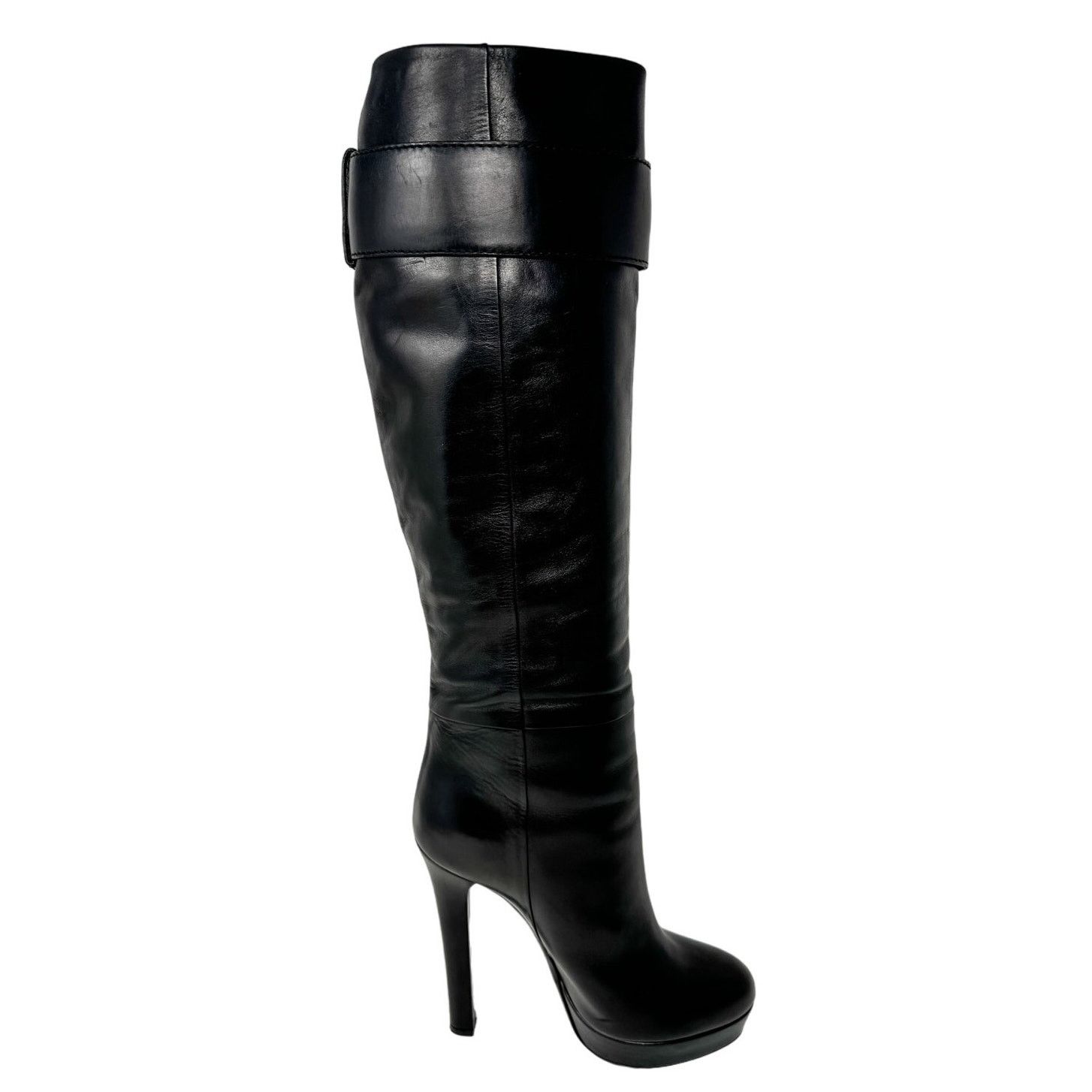 Gucci Gucci Josephine Black Horsebit Knee High Boots size 38.5 Size US 8.5 / IT 38.5 - 8 Thumbnail