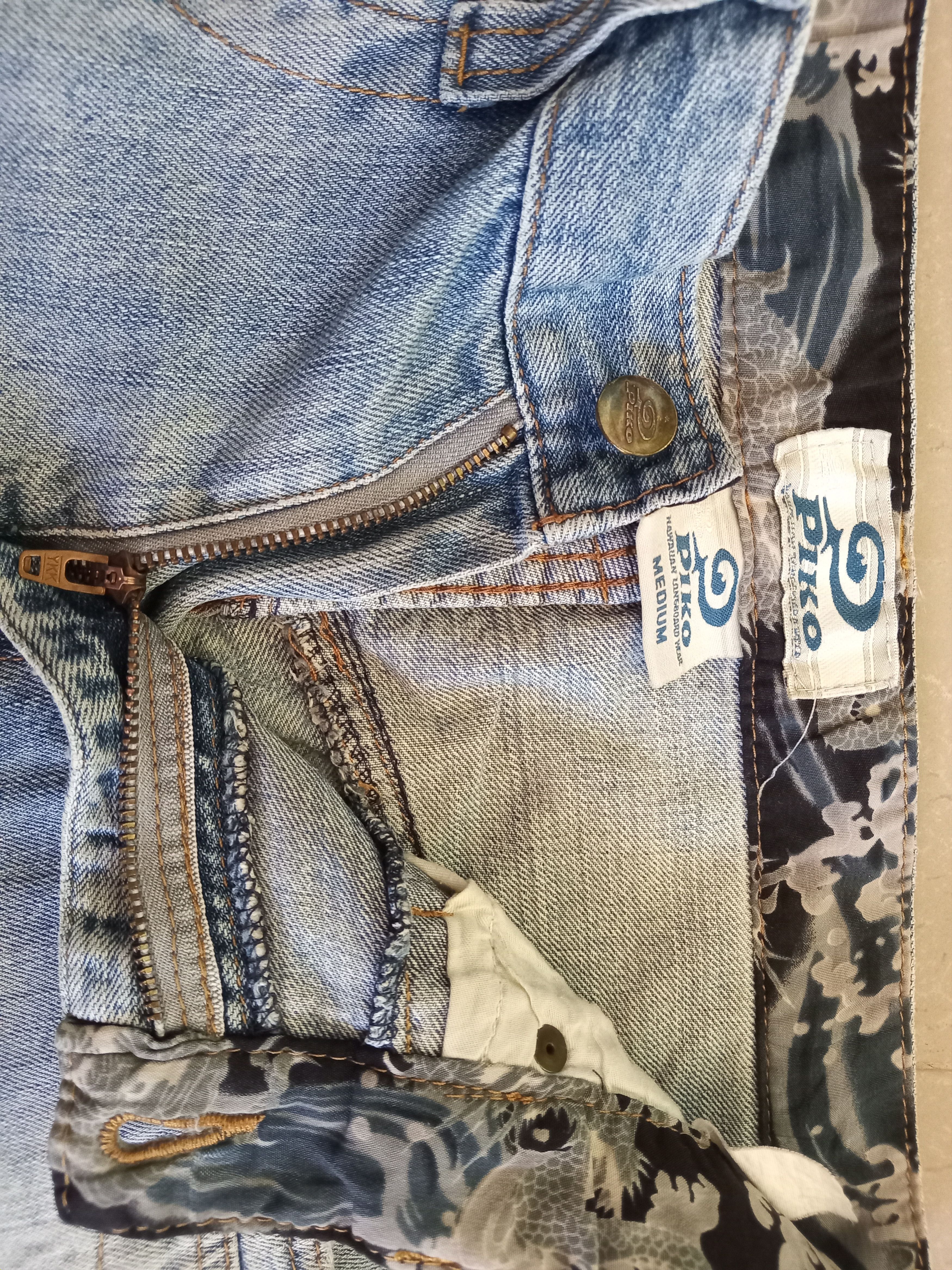 If Six Was Nine × Japanese Brand Vintage💥PIKO Sukajan Brand Light Blue Wash Jeans Size US 32 / EU 48 - 5 Thumbnail