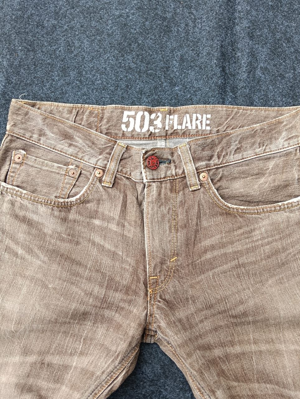 Edwin EDWIN Flare Faded – Rare Brown Shade | Made in Japan 🇯🇵 Size US 34 / EU 50 - 5 Thumbnail