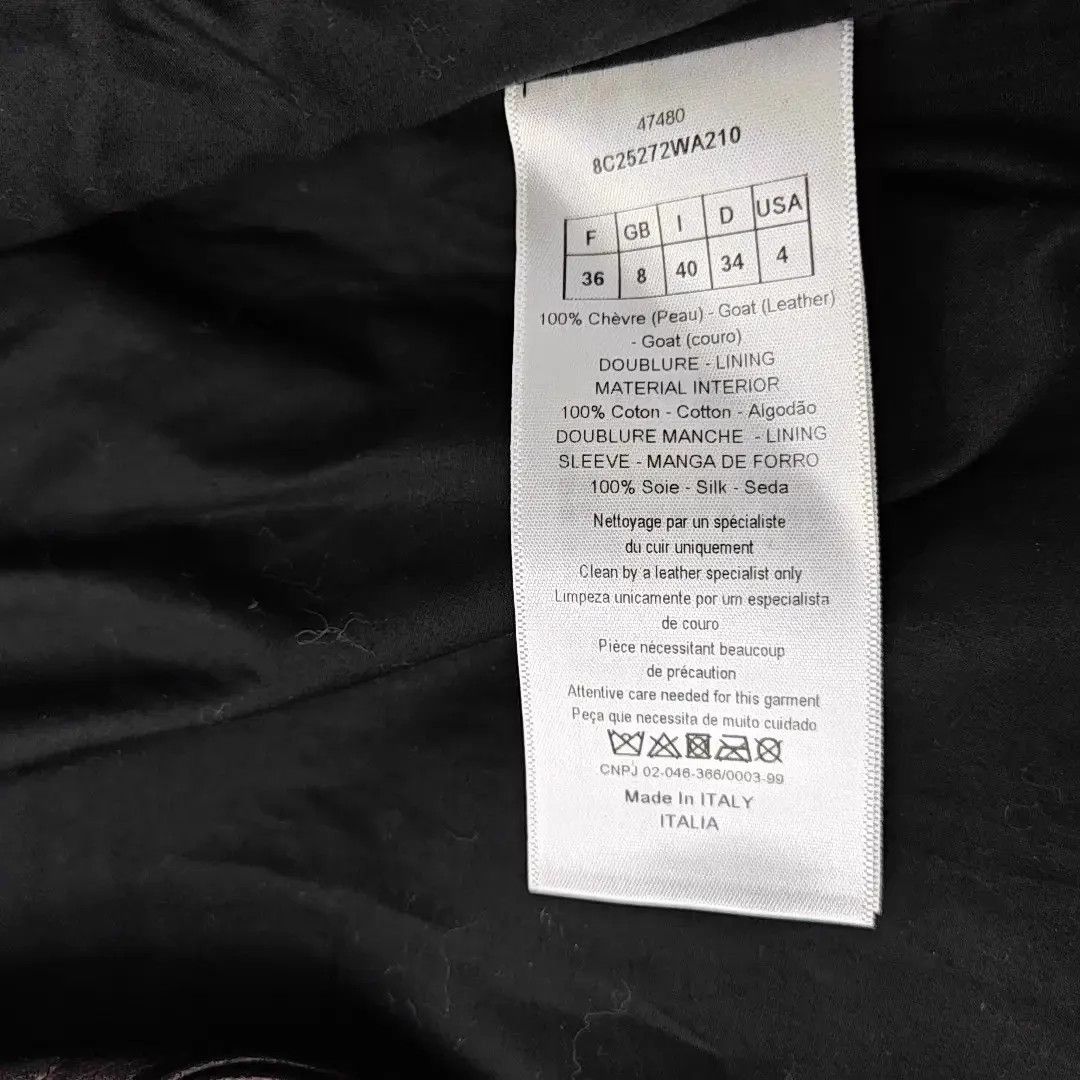 Dior Dior Leather Jacket 36 Size XS / US 0-2 / IT 36-38 - 5 Thumbnail