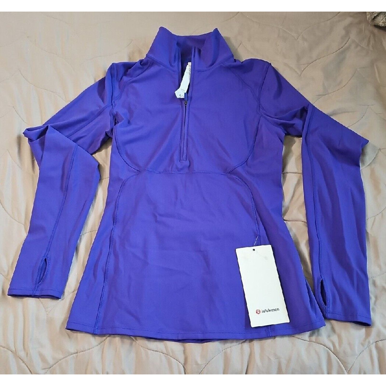 Lululemon Lululemon Best Base 1/2 Zip Purple Pullover Nulux, Size 4 Size S / US 4 / IT 40 - 1 Thumbnail