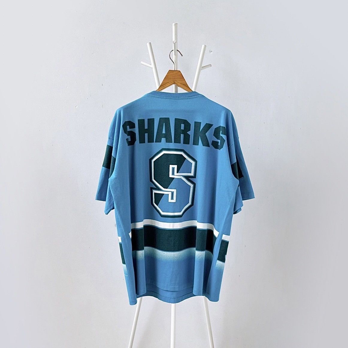 Salem Sportswear × Vintage 90s San Jose Sharks NHL t-shirt/ XL Size US XL / EU 56 / 4 - 7 Thumbnail
