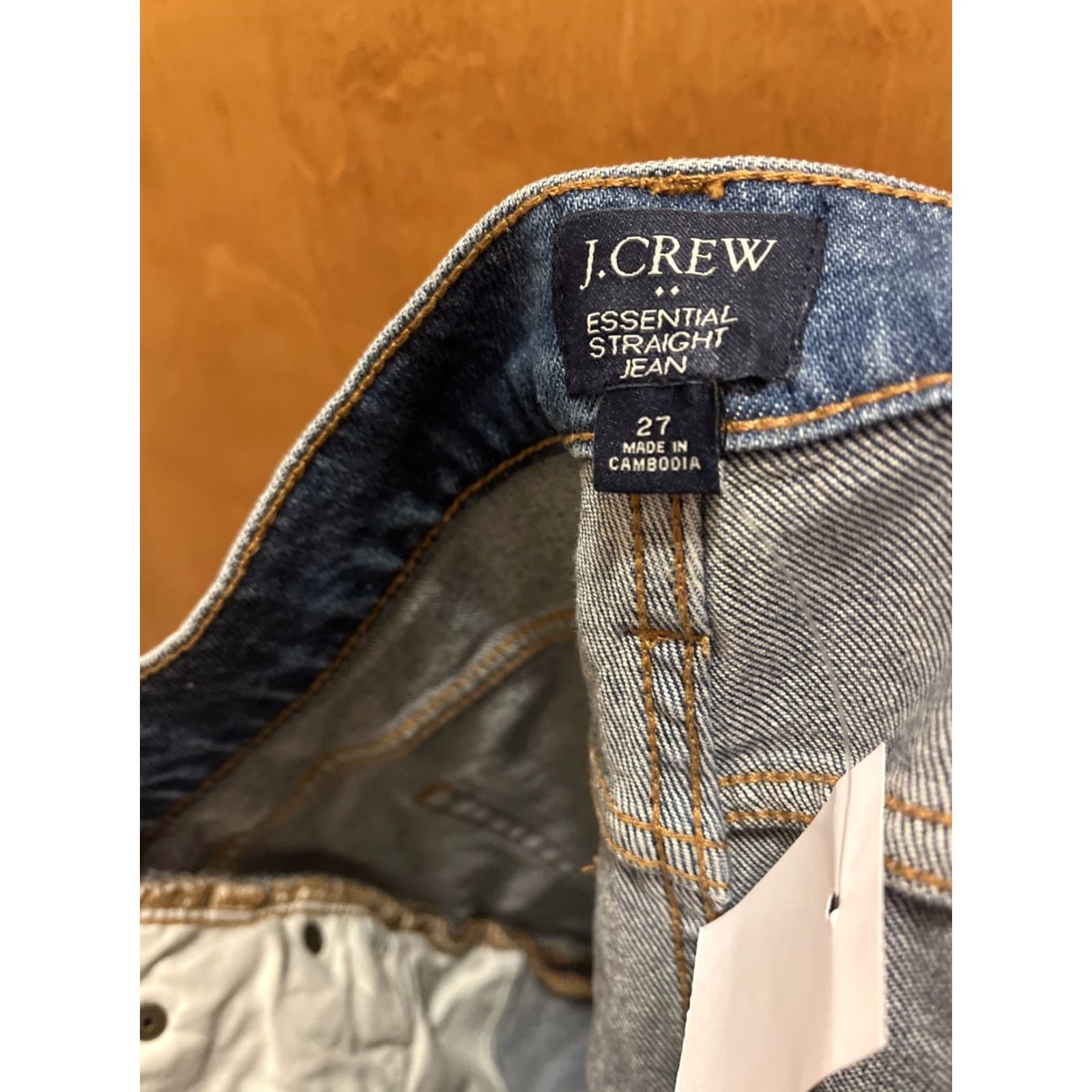J.Crew J.Crew Womens Essential Straight Jeans Size 27 Medium Blue Denim Regular Fit Size 27" / US 4 / IT 40 - 6 Thumbnail