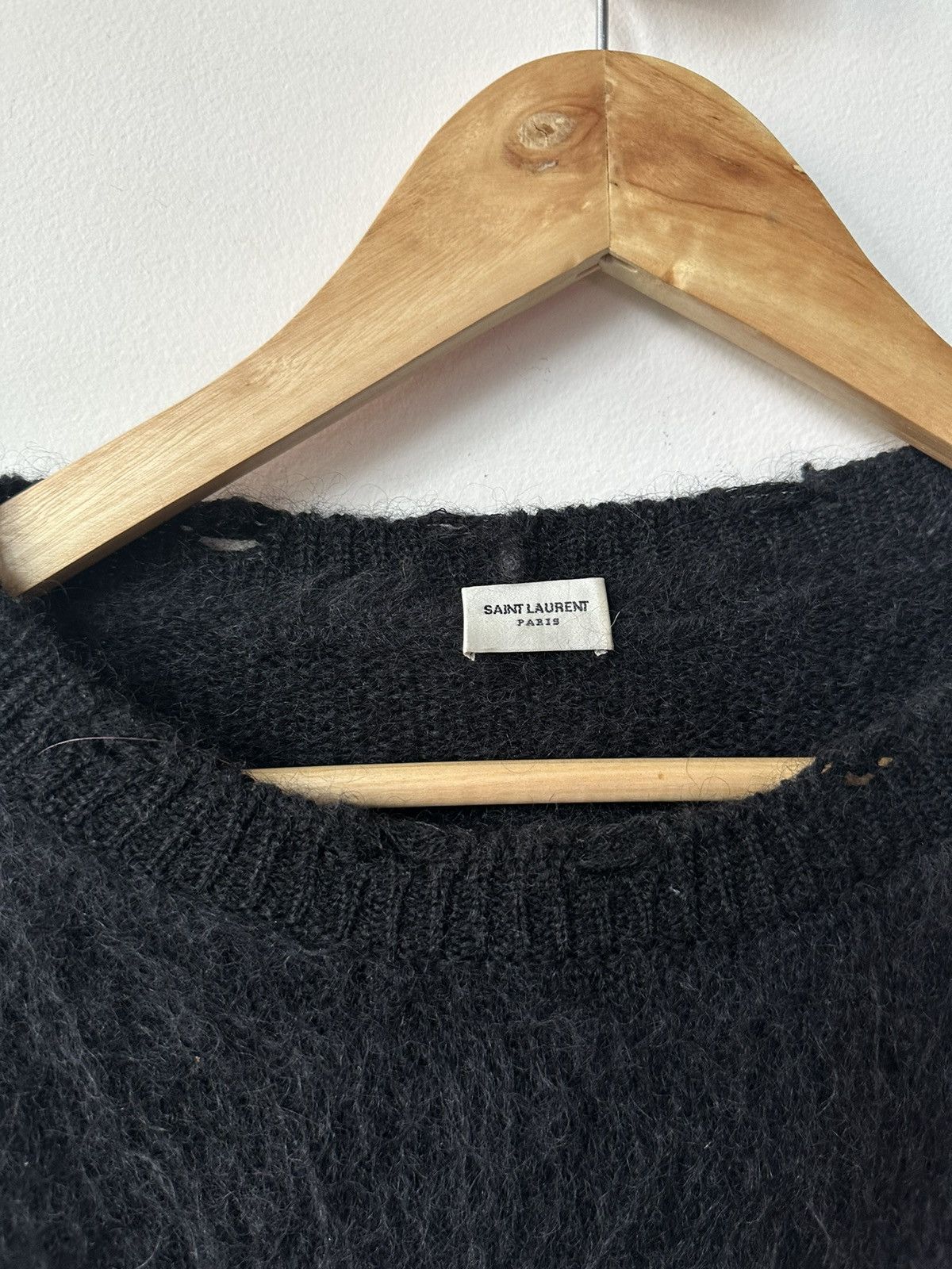 Playboy Saint Laurent Playboy Mohair Logo Oversize Sweater Size US XL / EU 56 / 4 - 6 Thumbnail