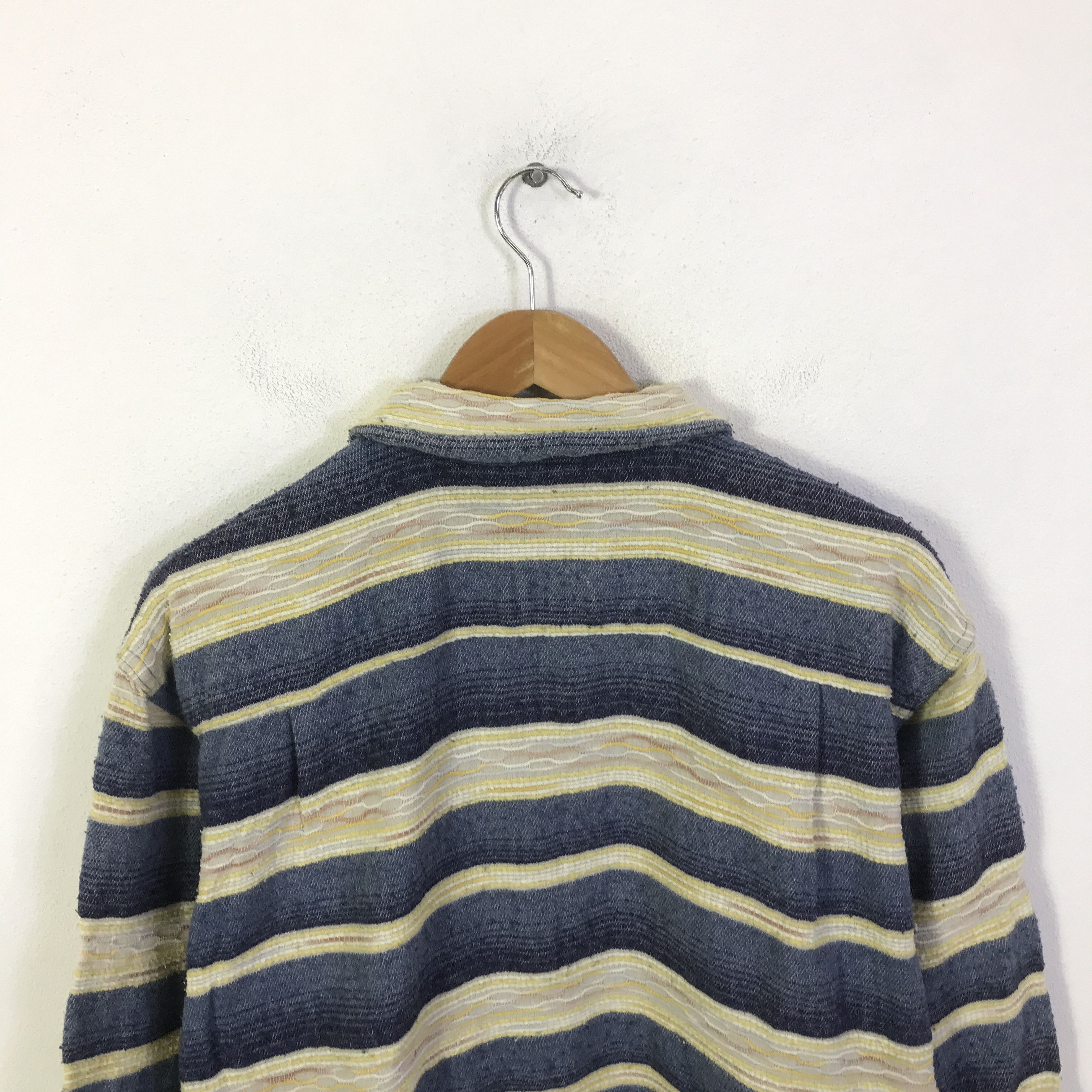 Sugar Cane sugar cane Button Striped jacket K100B14 Size US M / EU 48-50 / 2 - 4 Thumbnail