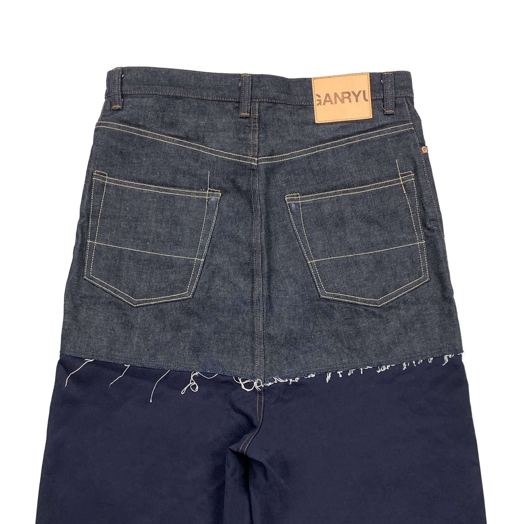 Comme des Garcons × Comme des Garcons Homme Plus × Ganryu 2016 Hybrid Cropped Pants / Oversized Shorts Size US 32 / EU 48 - 4 Thumbnail