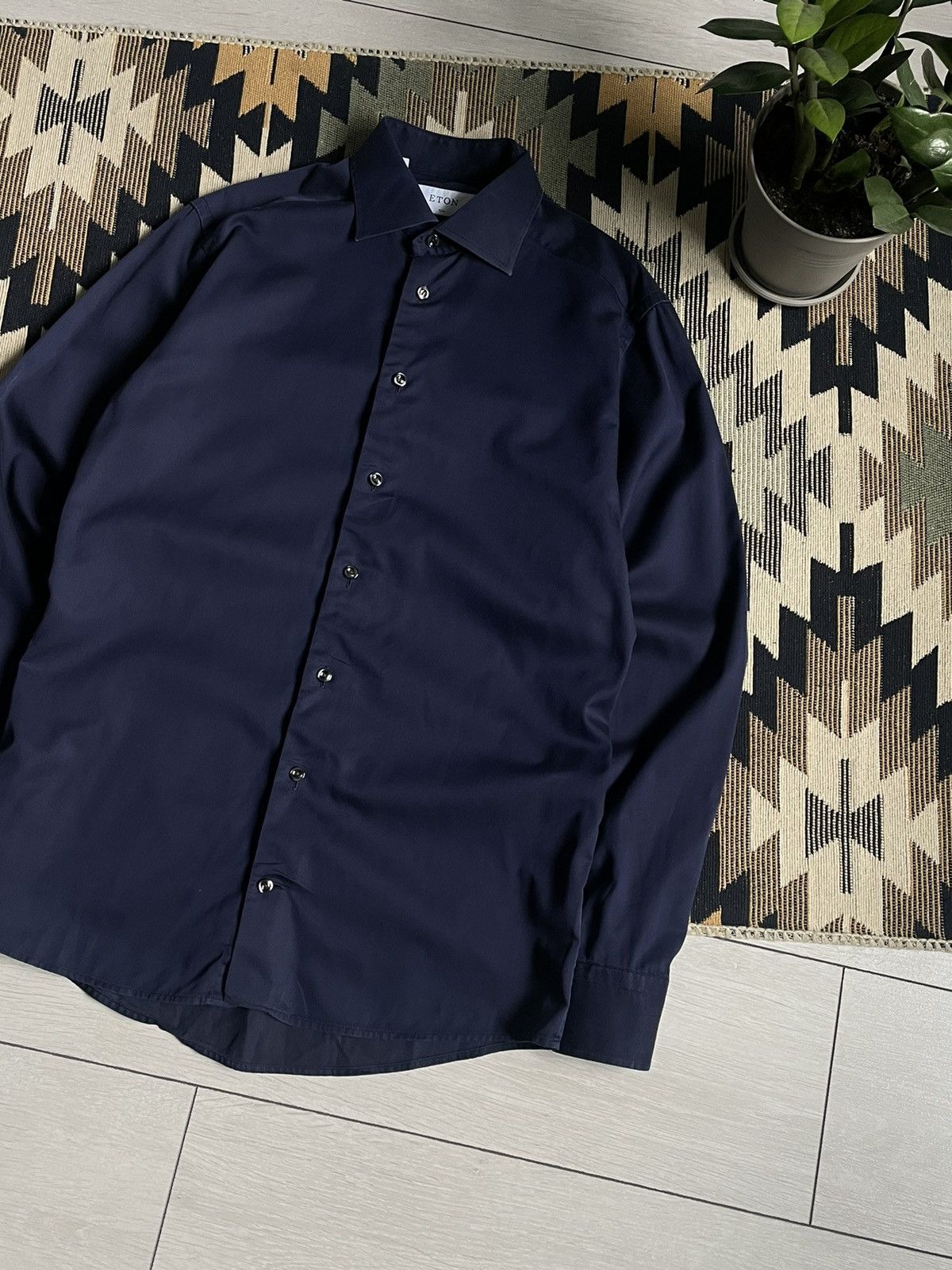 Eton Eton Slim Button Up Shirt Size US M / EU 48-50 / 2 - 3 Thumbnail
