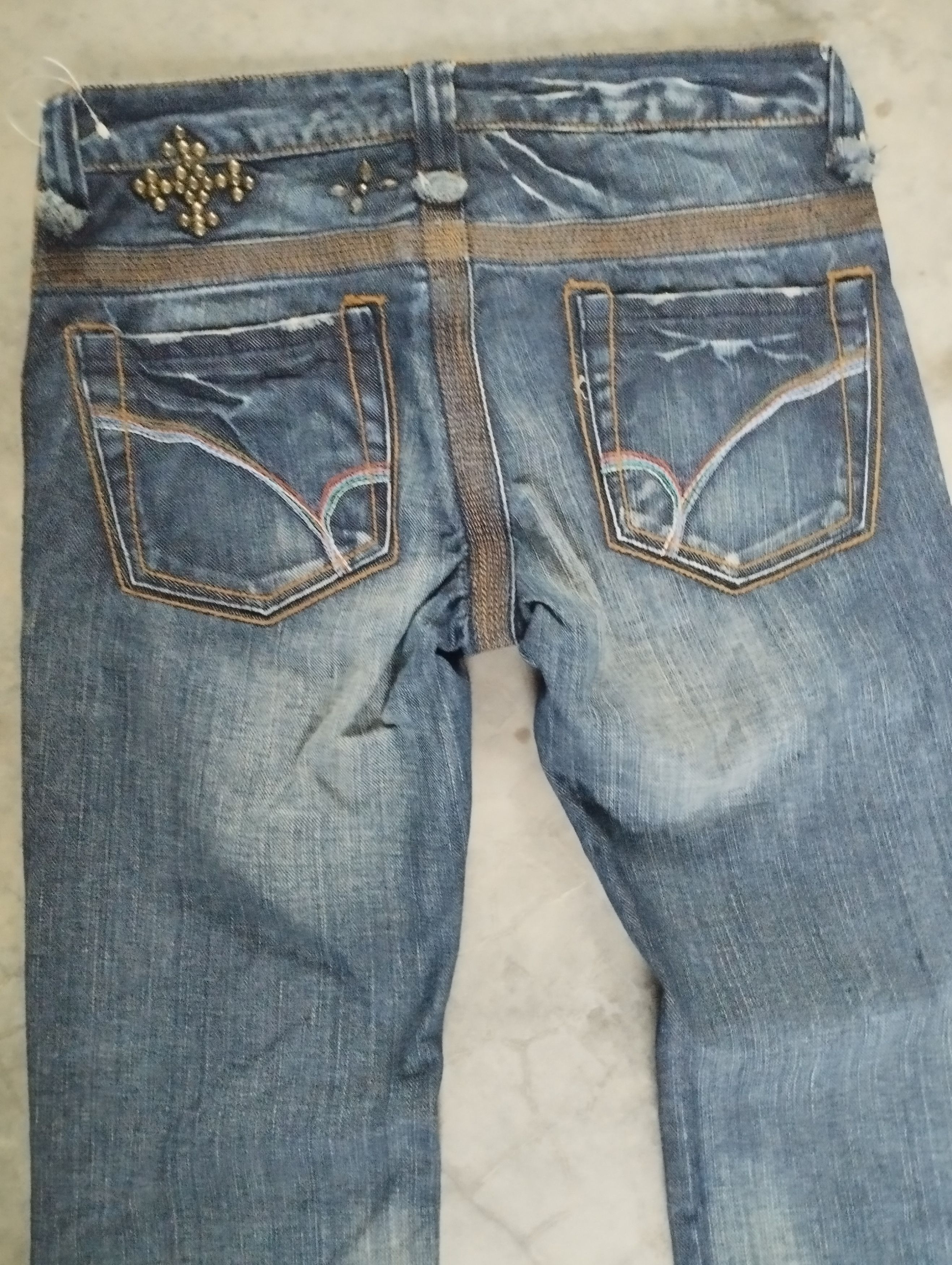 If Six Was Nine 2000s Japanese Archives Back Number Flare Jeans Size US 29 - 6 Thumbnail