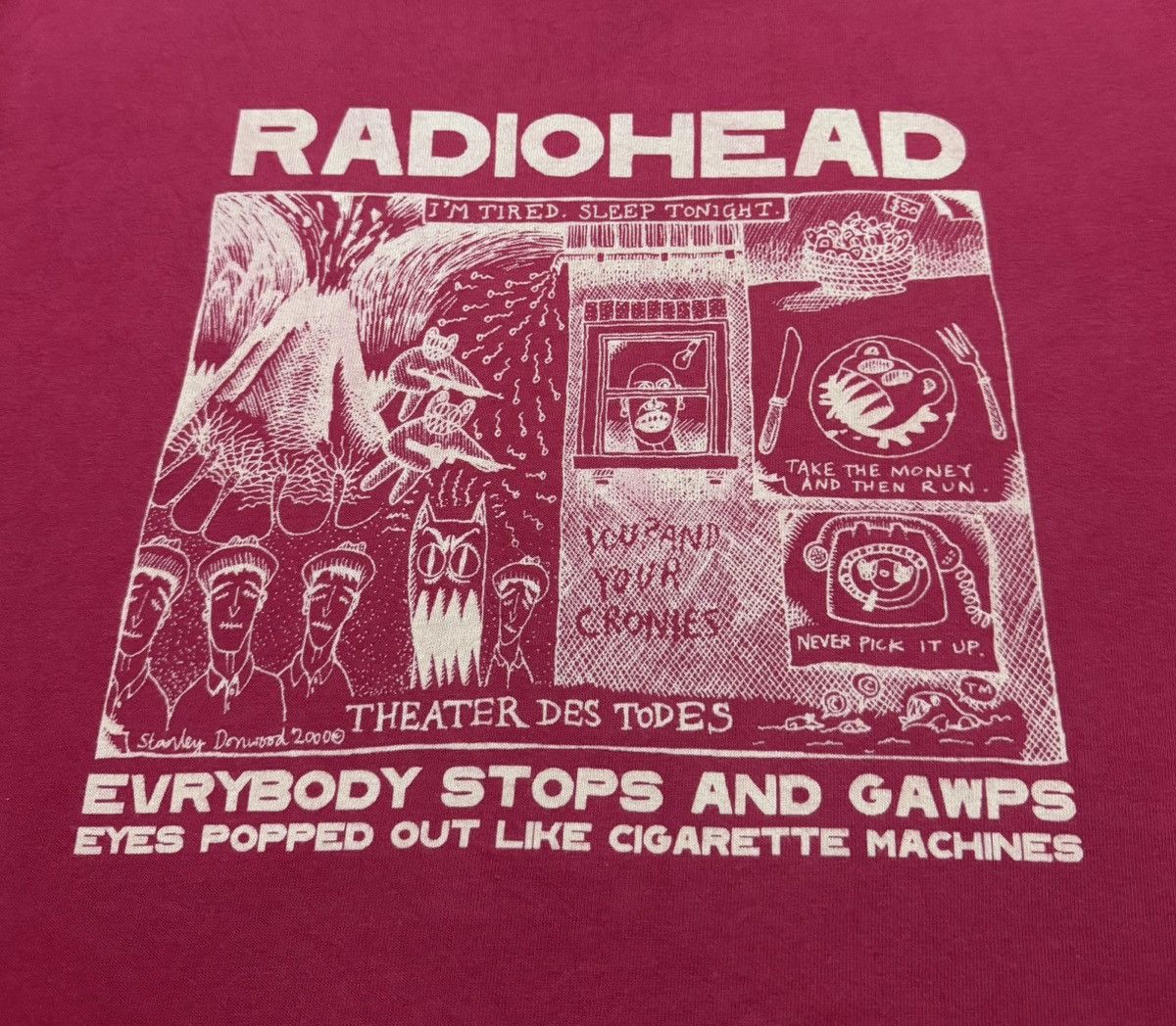 Band Tees Vintage Radiohead Artwork By Stanley Donwood Size US M / EU 48-50 / 2 - 6 Thumbnail