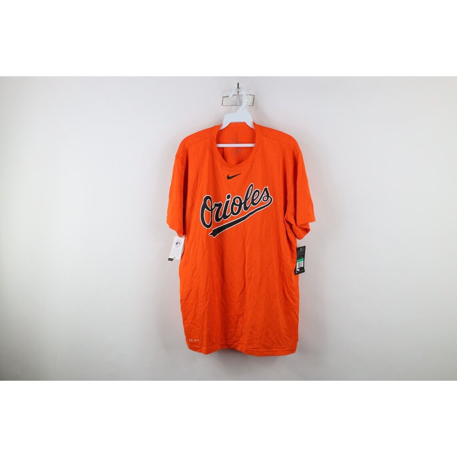 Nike New Nike Center Swoosh Baltimore Orioles Baseball T-Shirt Size US XL / EU 56 / 4 - 1 Thumbnail