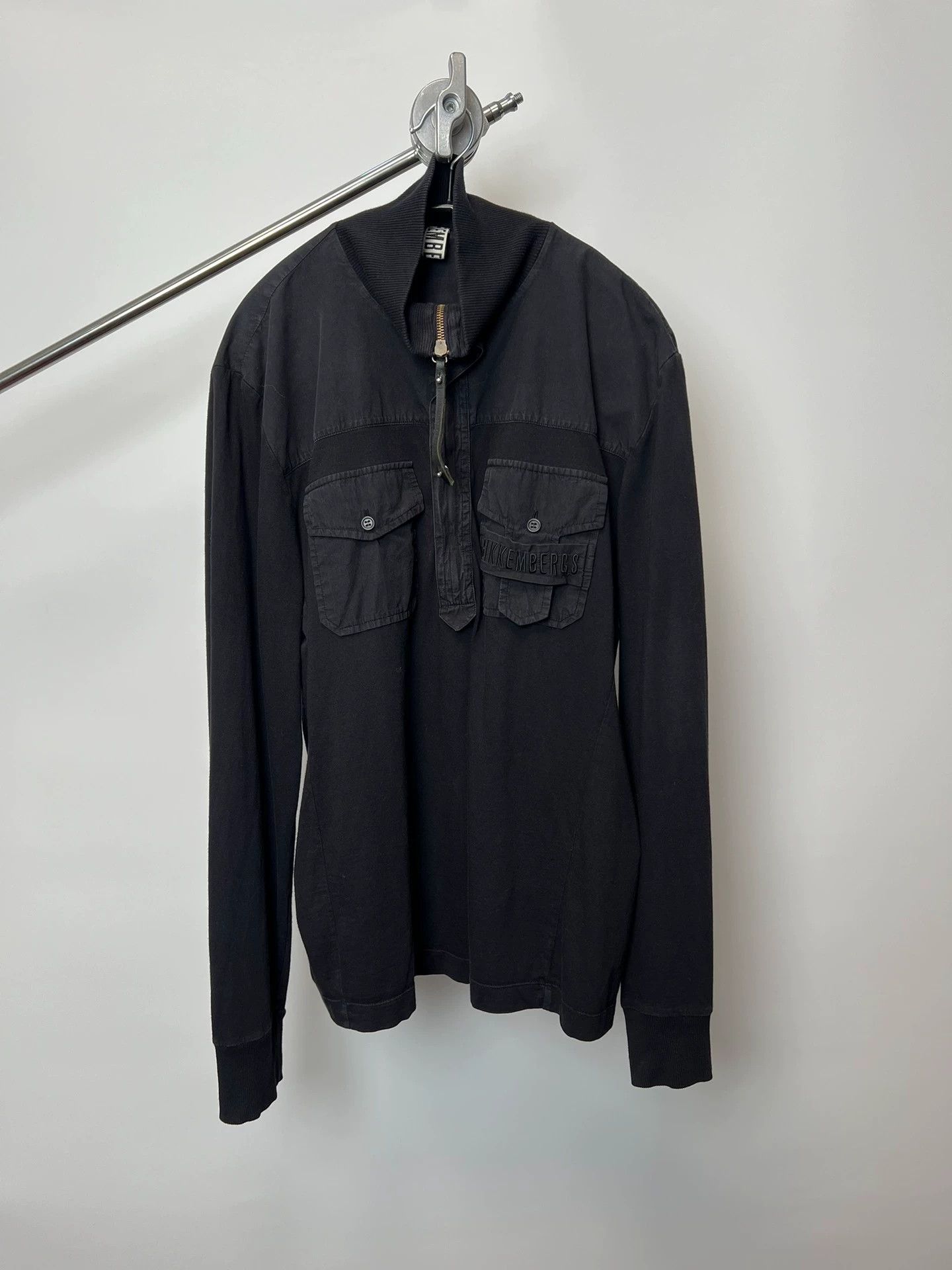 Dirk Bikkembergs Dirk Bikkembergs Half-Zip Spliced Logo Longsleeve Size US L / EU 52-54 / 3 - 1 Thumbnail