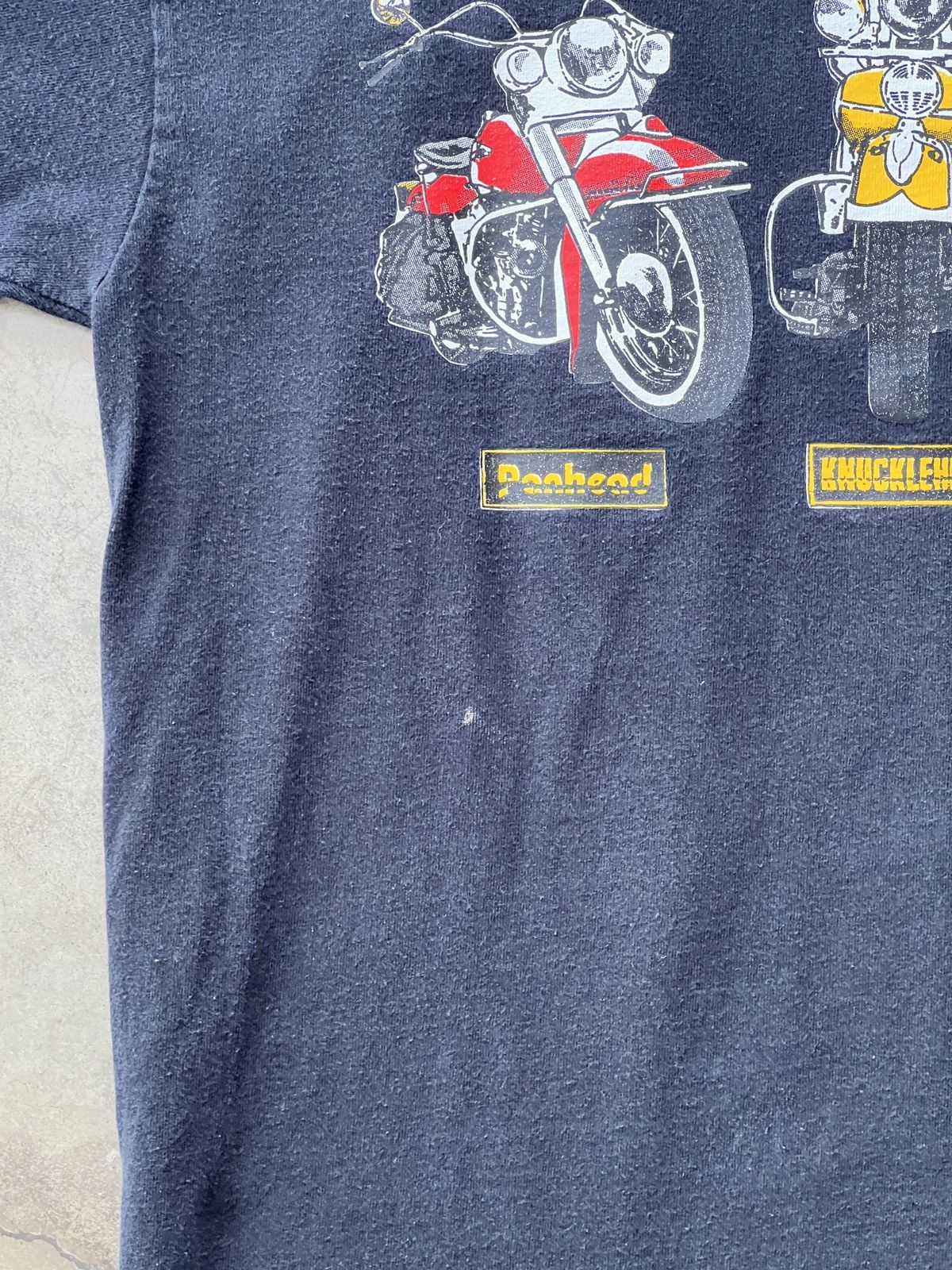 Harley Davidson × Vintage Vintage Americana Classic Motorcycle Single Stitch Tee Large Size US L / EU 52-54 / 3 - 6 Thumbnail