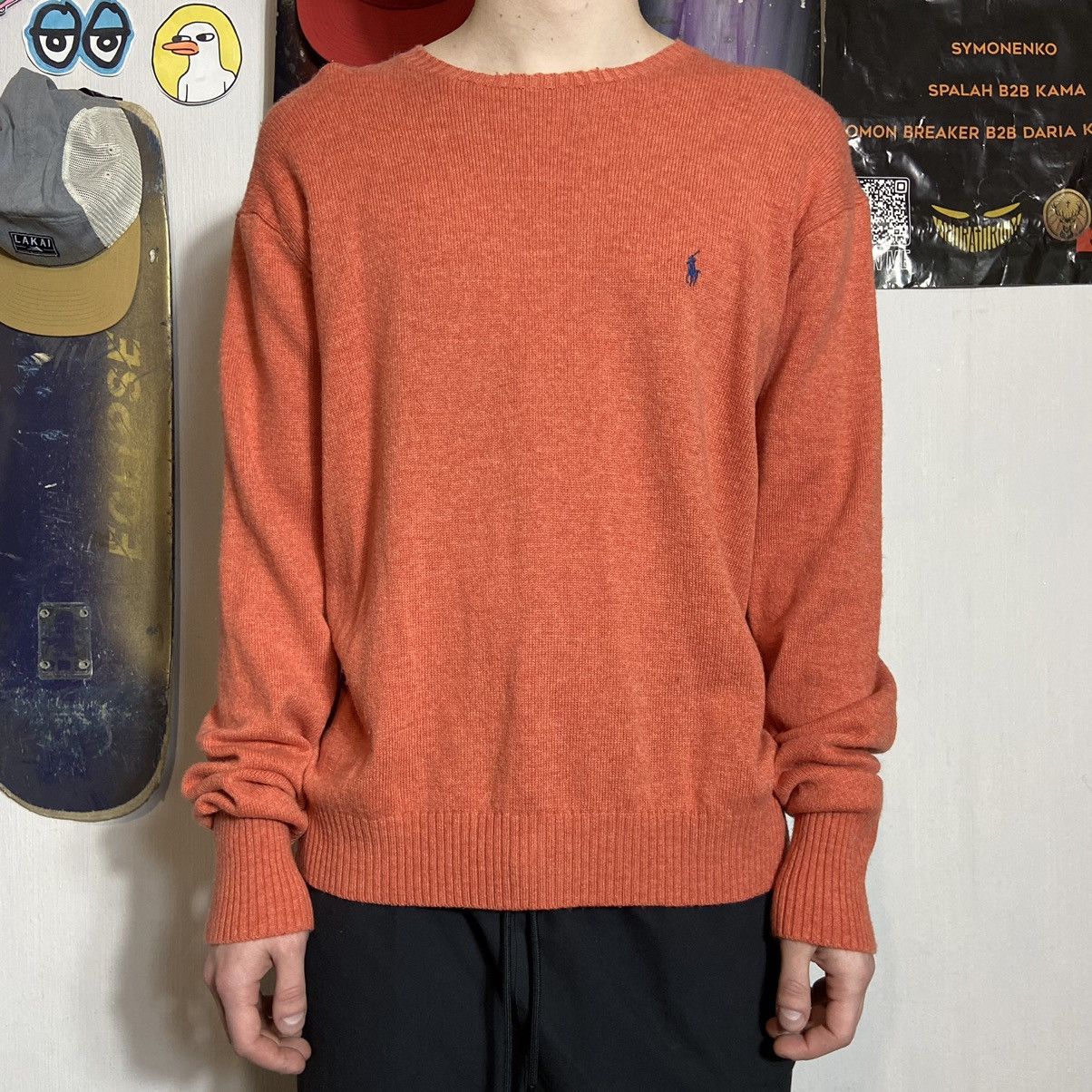 Japanese Brand × Polo Ralph Lauren × Vintage 📌 Vintage Polo Ralph Lauren Carrot Wool Sweater Size US L / EU 52-54 / 3 - 1 Thumbnail