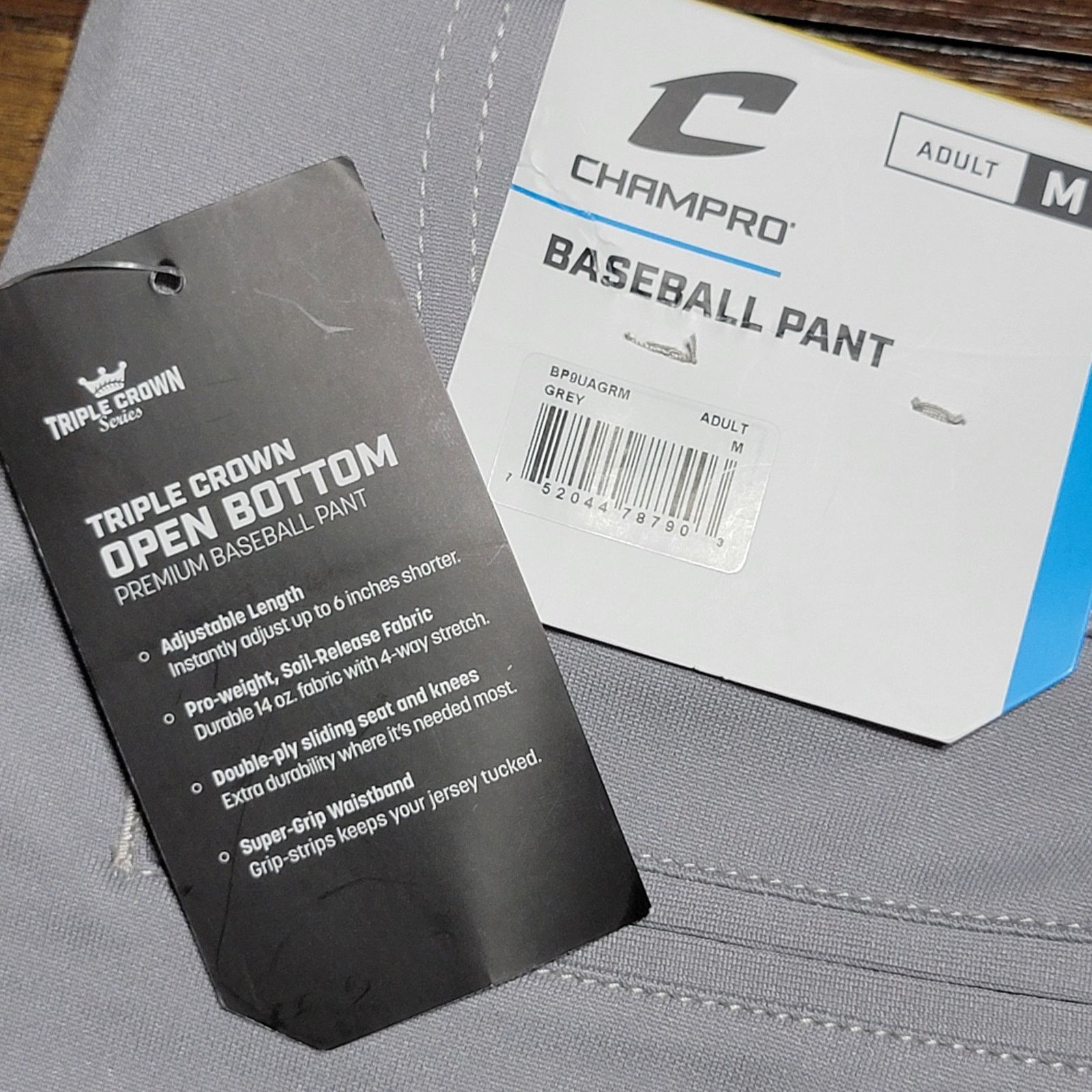 Other Champro Triple Crown Open Bottom Baseball Pants -Adult M NWT Size US 32 / EU 48 - 8 Thumbnail
