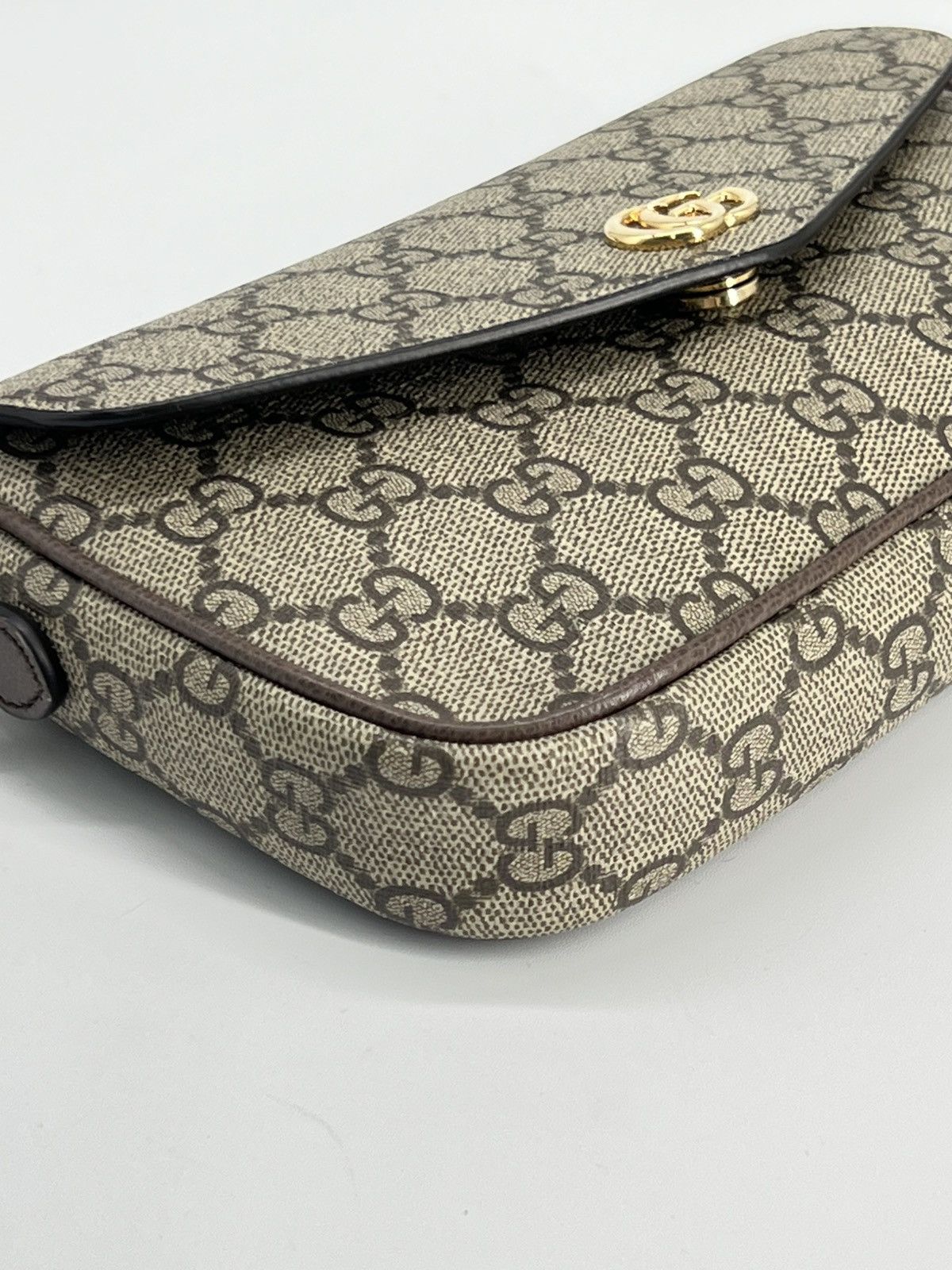 Gucci Gucci Ophidia Mini GG Supreme Canvas Shoulder Bag Size ONE SIZE - 8 Thumbnail