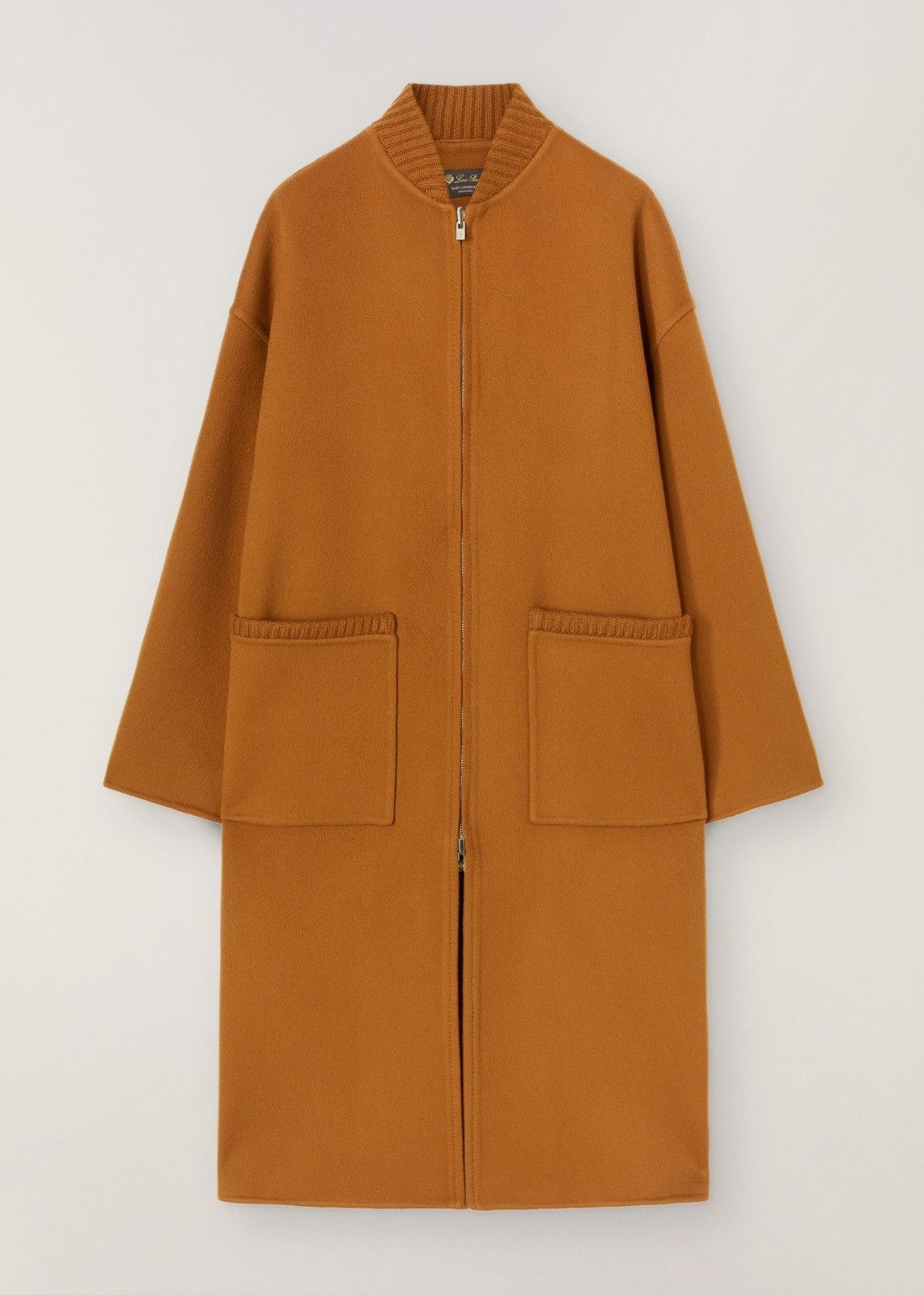image of Loro Piana O1Loc1C0124 Straight Cut Dressing Gown Coat In Brown, Women's (Size XL)