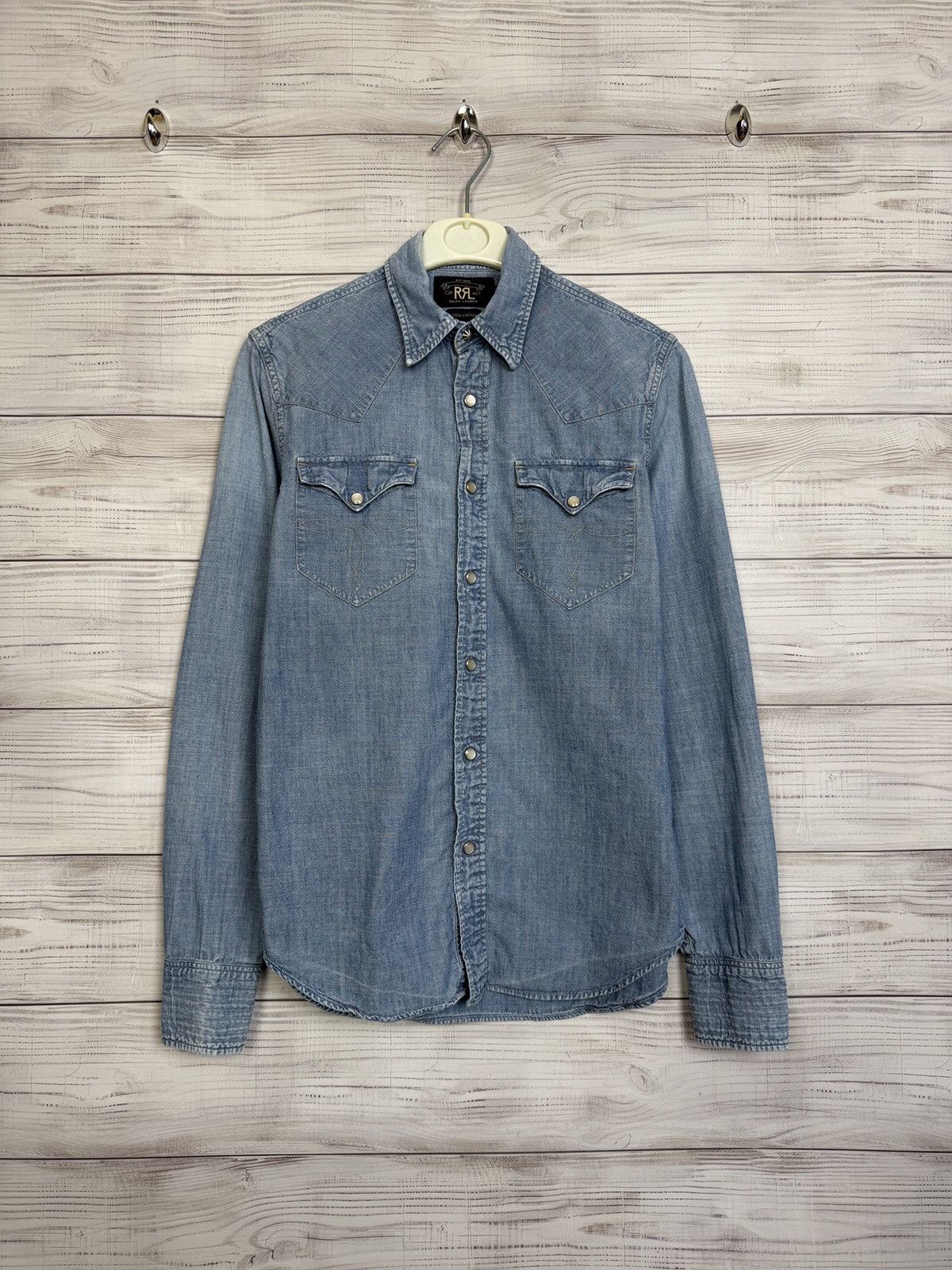 RRL Ralph Lauren Vintage RRL Double RL Ralph Lauren Denim Jacket Size US S / EU 44-46 / 1 - 1 Thumbnail