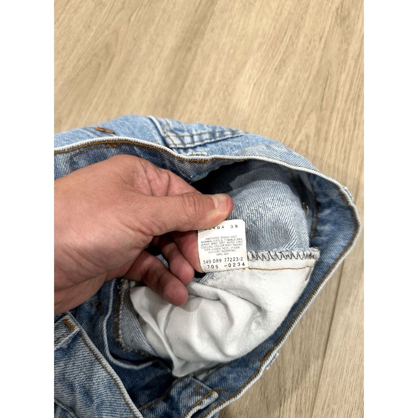 Levi's VINTAGE Levi's 705 Jeans USA 26x30 Orange Tab Denim Blue Size US 26 / EU 42 - 7 Thumbnail