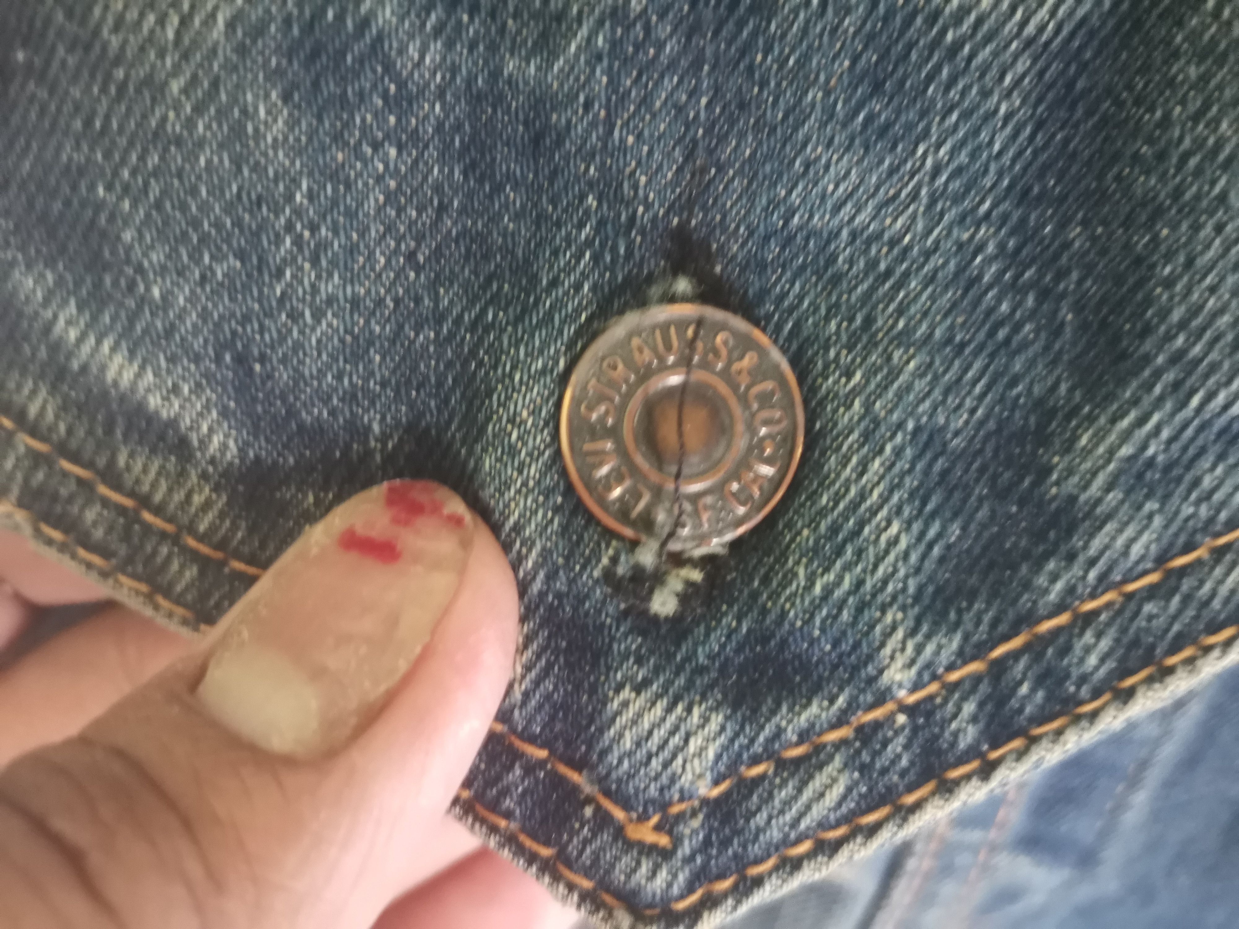 Levi's × Levi's Vintage Clothing Rare vintage Levi's denim jacket stemp button 52 Size US M / EU 48-50 / 2 - 7 Thumbnail