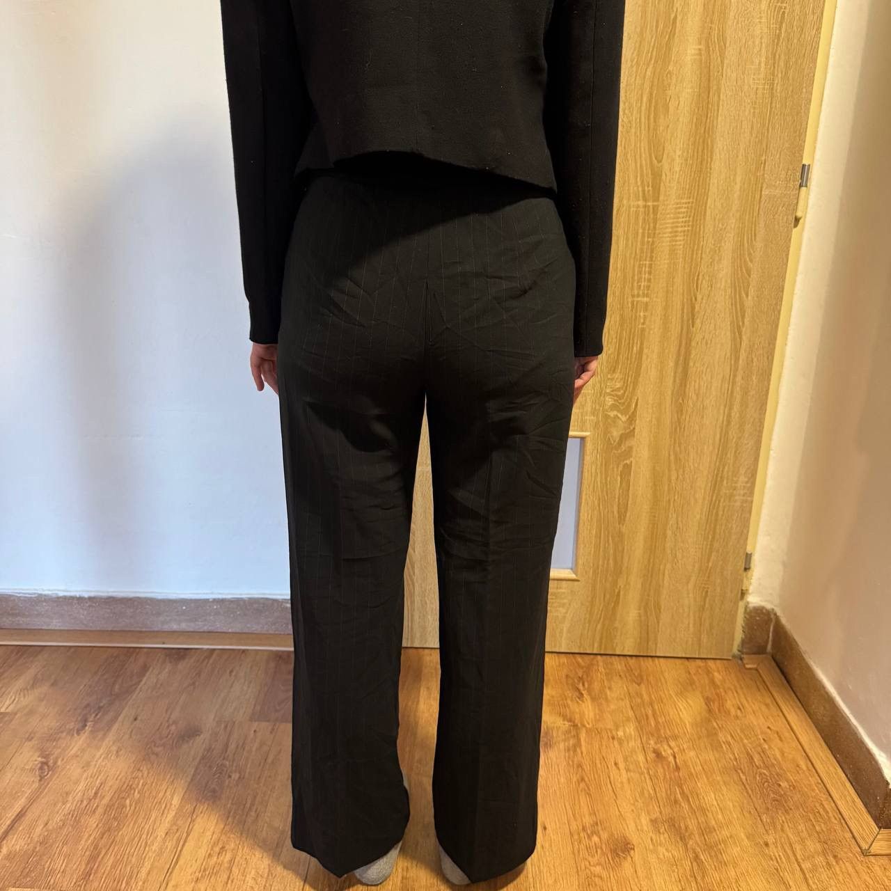 Max Mara Vintage Max Mara Wide Wool Retro High Waisted Pants US8 Size 30" / US 8 / IT 44 - 6 Thumbnail