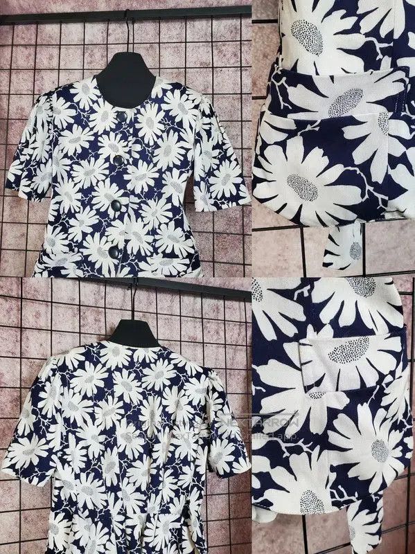 Dior Dior Summer Navy Blue Cotton Cardigan . Size M / US 6-8 / IT 42-44 - 3 Thumbnail