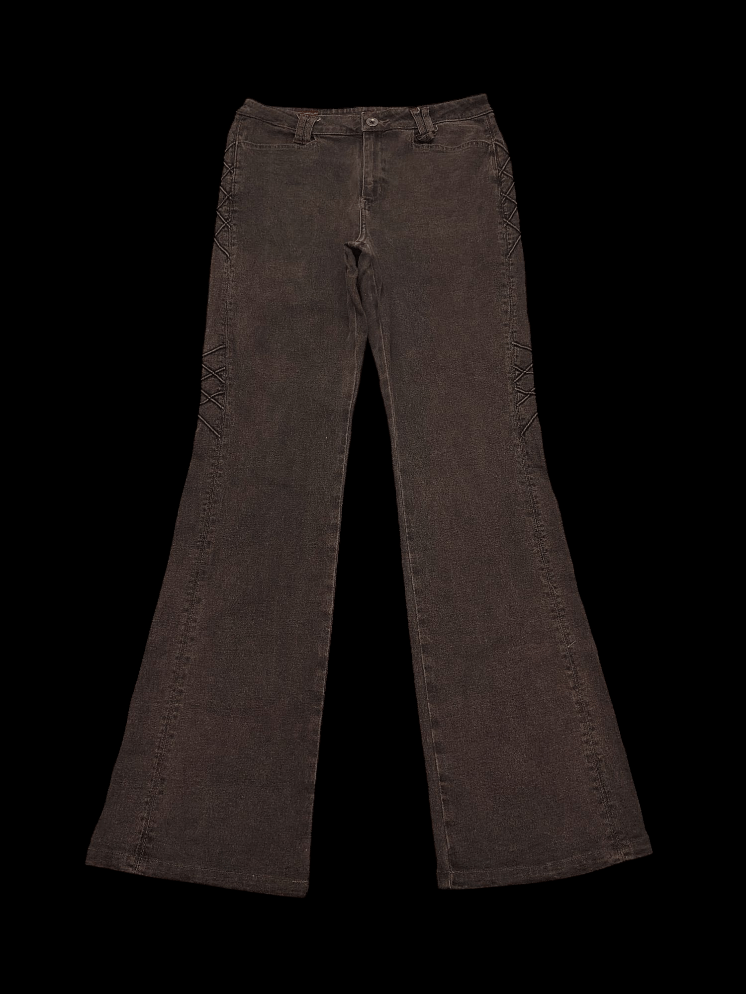 If Six Was Nine × Japanese Brand 💥Insane💥 comme ca comme ci stretch pants jeans bootcut Size US 29 - 2 Thumbnail