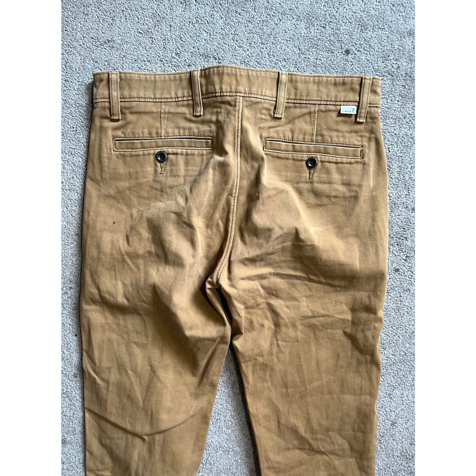 Levi's Levi's Khaki Chino Jogger Pants 29x32 Tapered Regular Men's Jeans Size US 29 - 2 Thumbnail