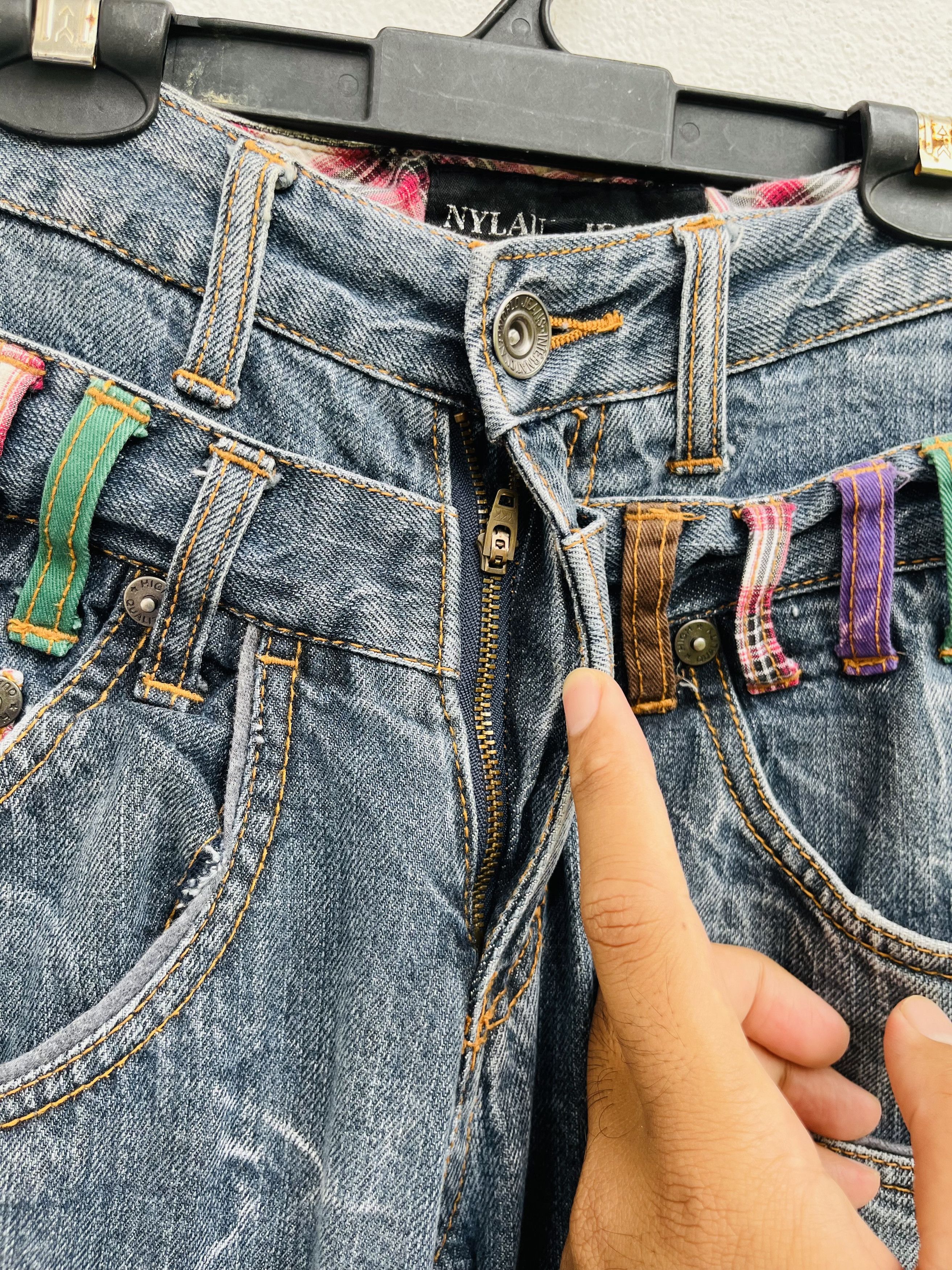Japanese Brand × Vintage Vintage Nylaus Jeans Japanese Distressed Fashion Style Size US 29 - 6 Thumbnail