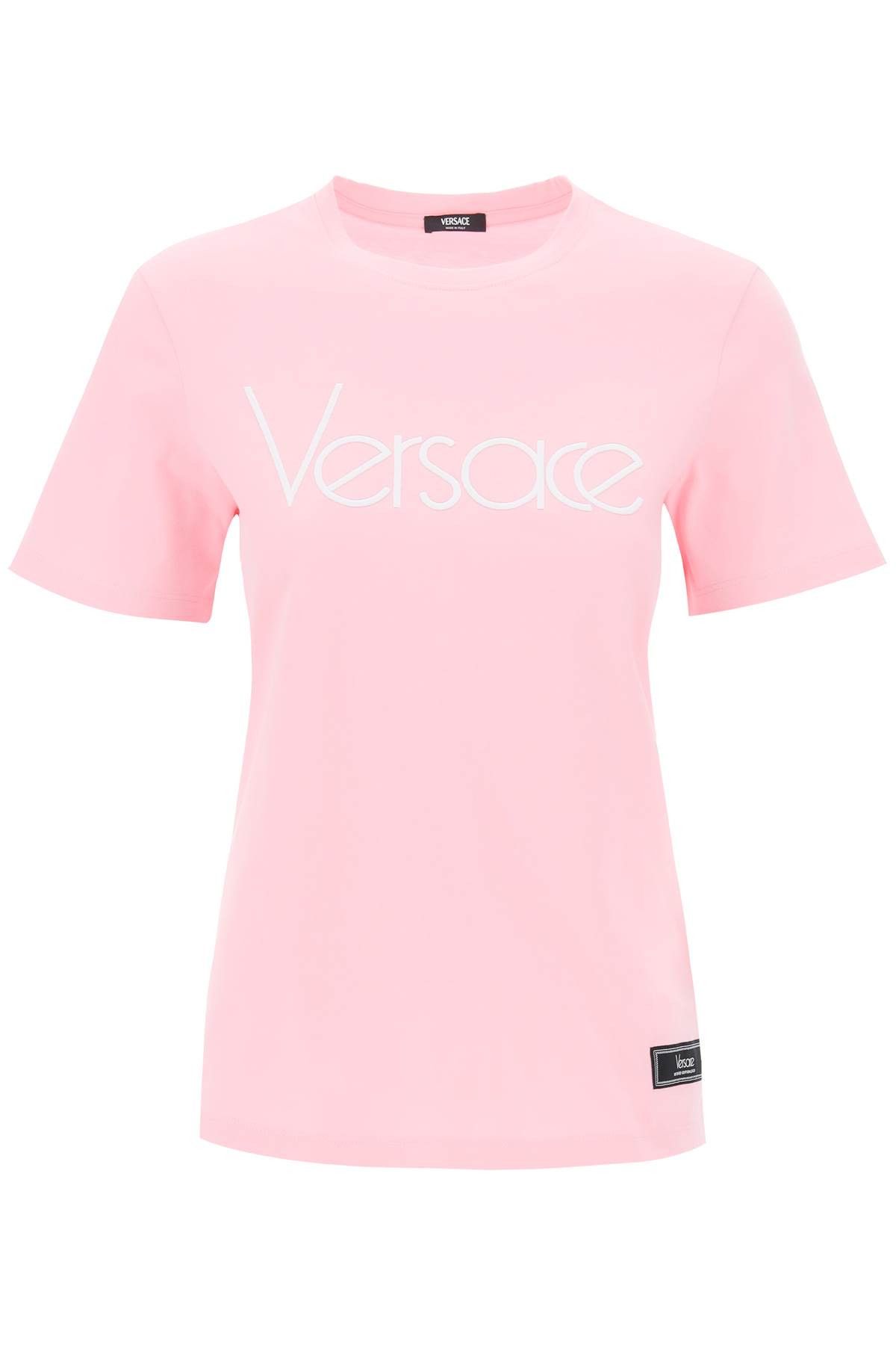 image of Versace 1978 Re-Edition Crew in Pink White, Women's (Size XS)