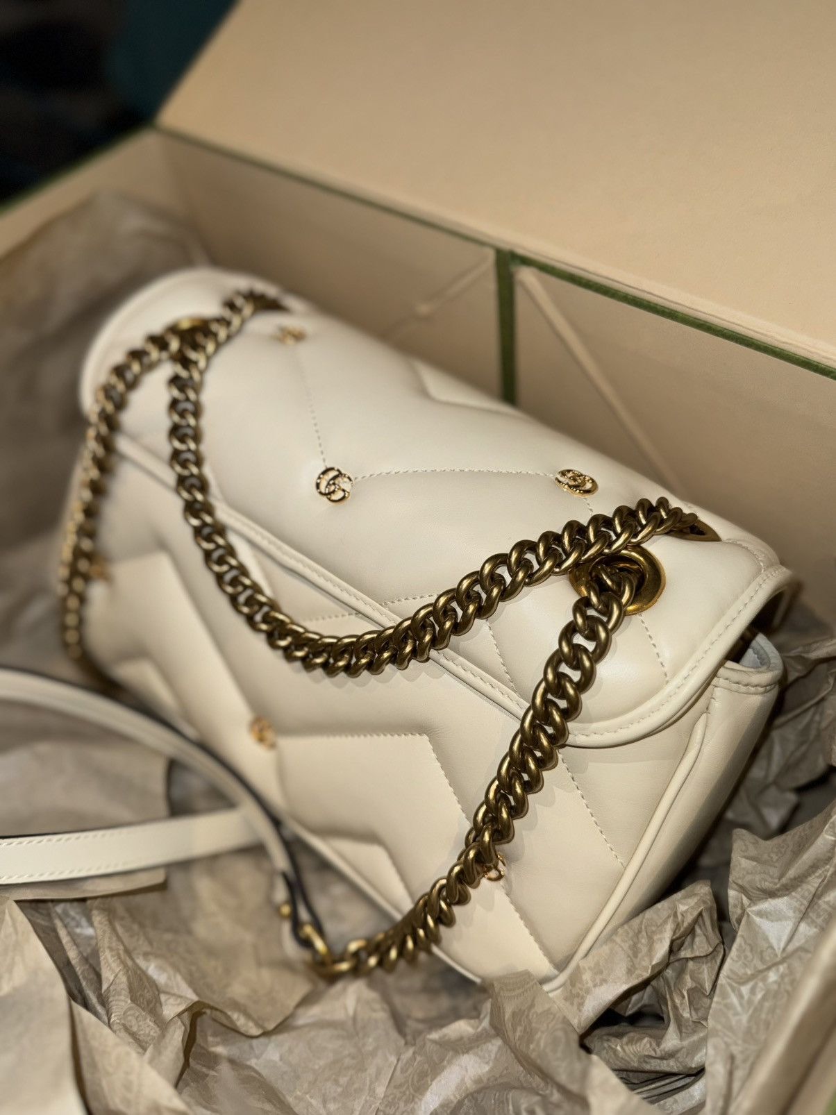 Gucci Brand New Gucci GG Marmont with twisted torchon Double G Size ONE SIZE - 5 Thumbnail