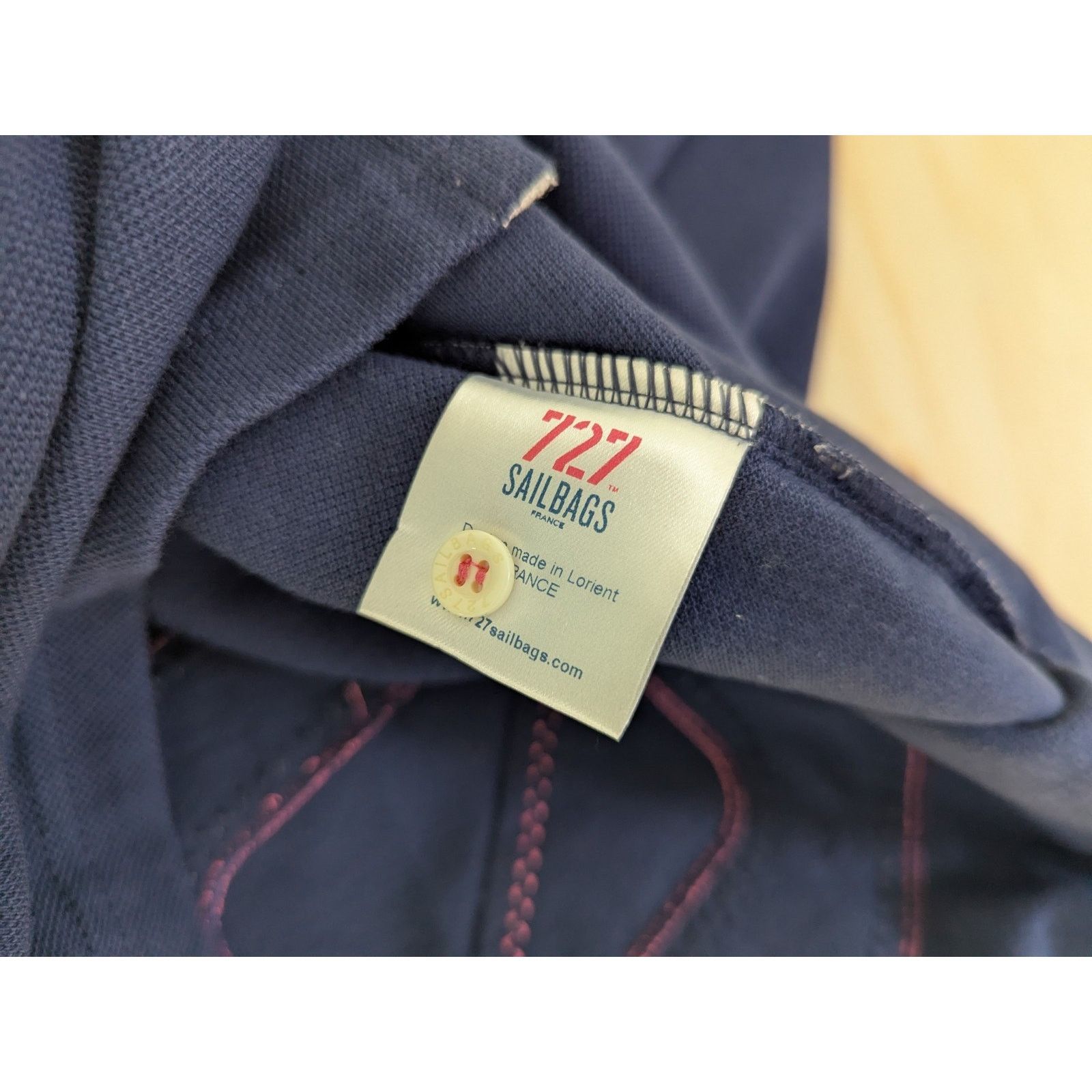 Other 727 Sailbags Men's XXL Polo Shirt Recycled Sailcloth Cotton Size US XXL / EU 58 / 5 - 9 Thumbnail