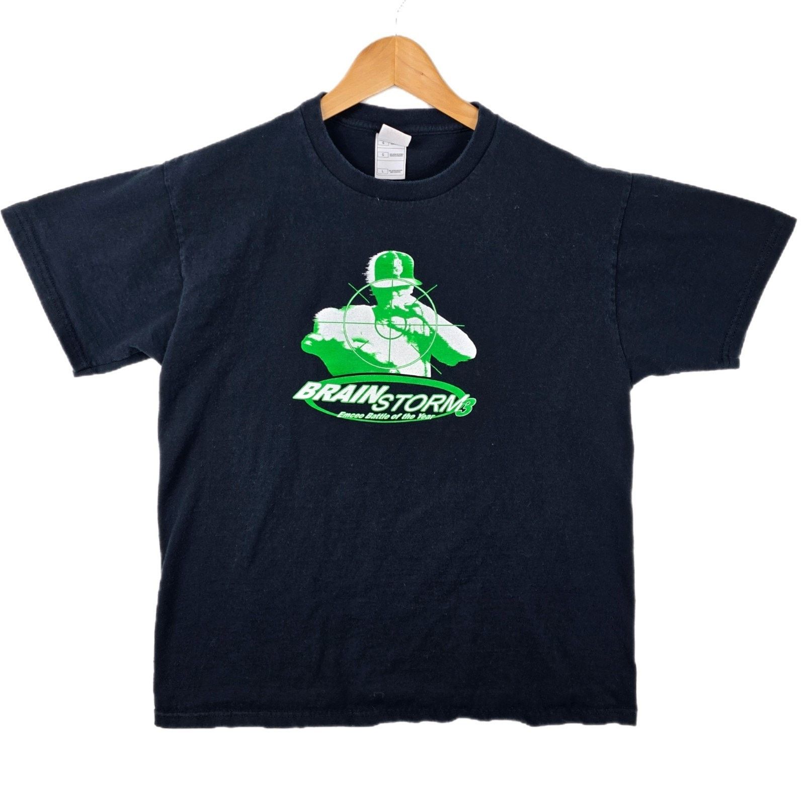 Fruit Of The Loom Vintage Brainstorm 3 Emcee Battle Shirt Y2K 2004 Size Large Size US L / EU 52-54 / 3 - 1 Thumbnail