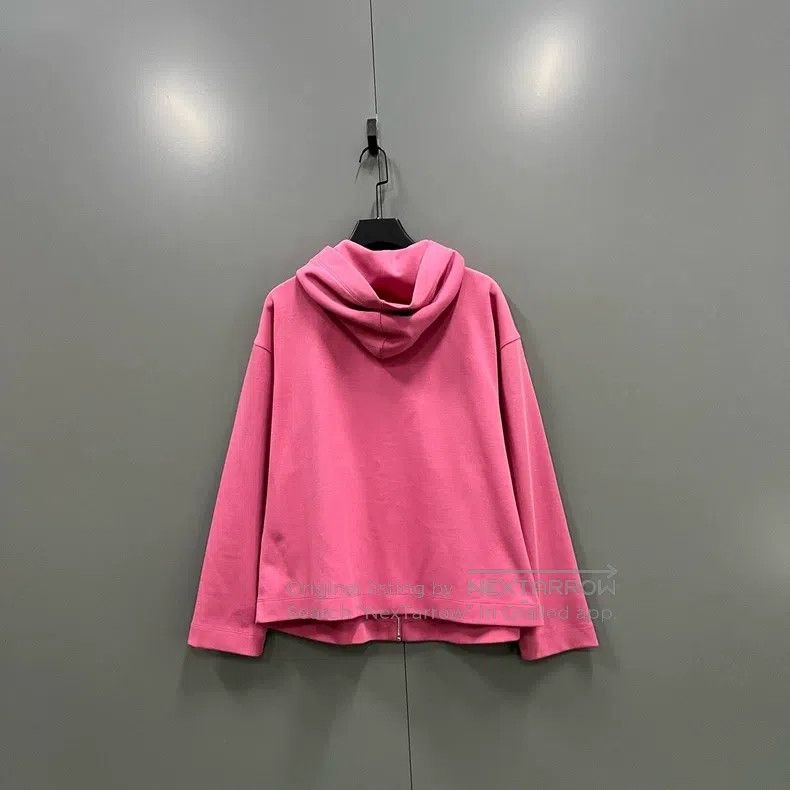 Max Mara Max Mara Pink Zip-up Hoodie Size L / US 10 / IT 46 - 2 Thumbnail