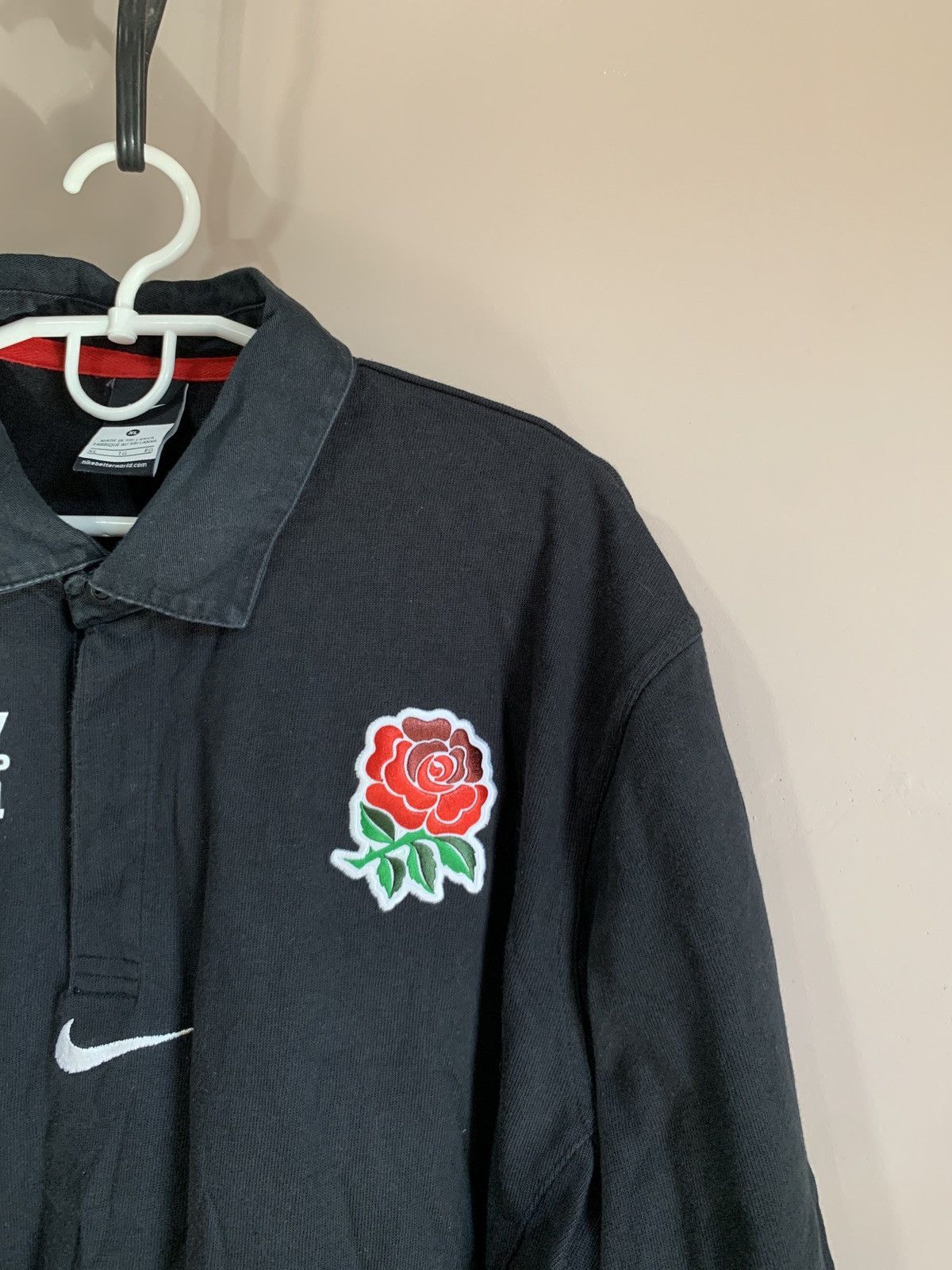 Nike × Vintage England Vintage Rugby Union Shirt Nike Shirt Long Sleeve XL Size US XL / EU 56 / 4 - 4 Thumbnail