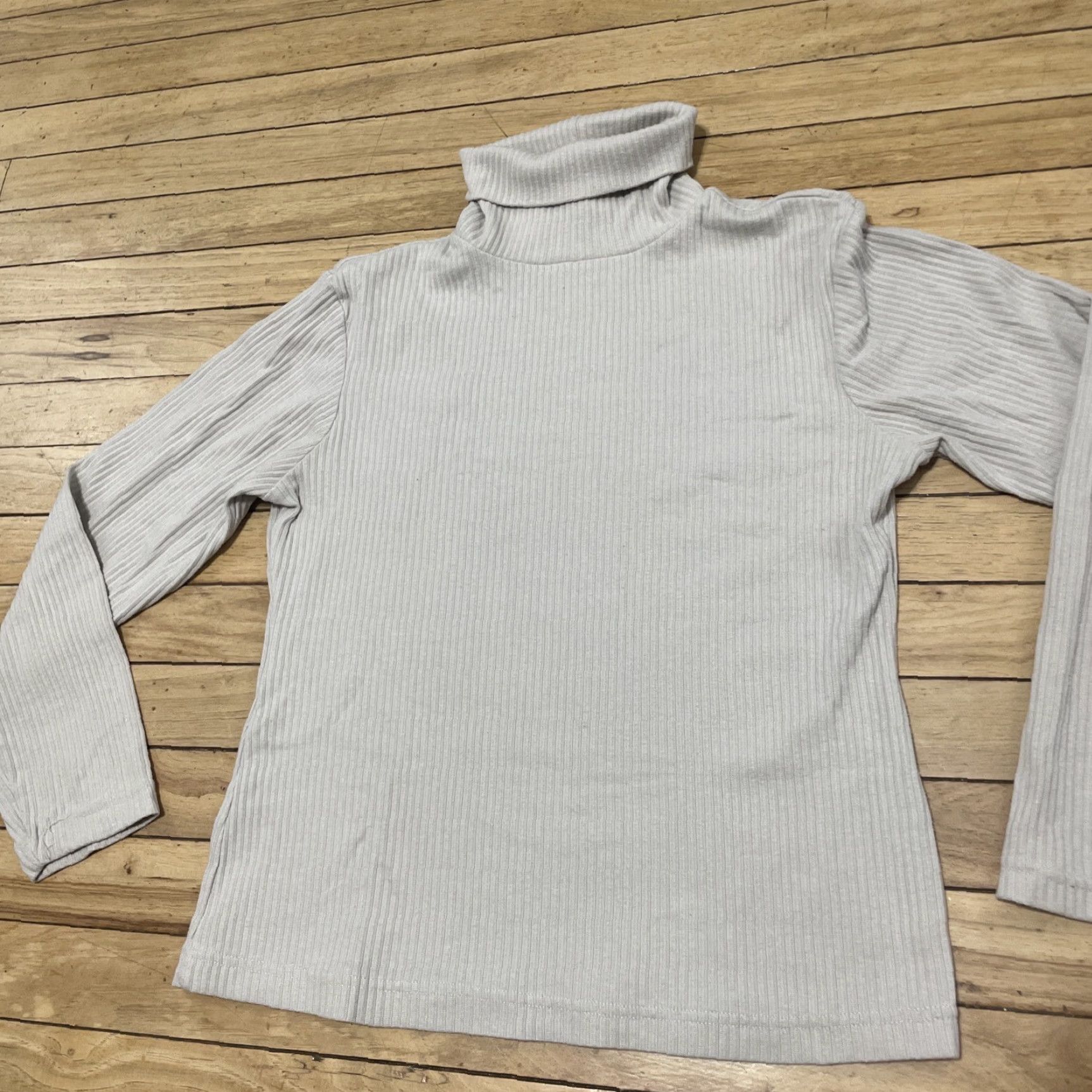Vintage VINTAGE Tricot Express Sweater Woman M Cream Ribbed Turtleneck 90s Minimalism Knit Pullover Size M / US 6-8 / IT 42-44 - 3 Thumbnail