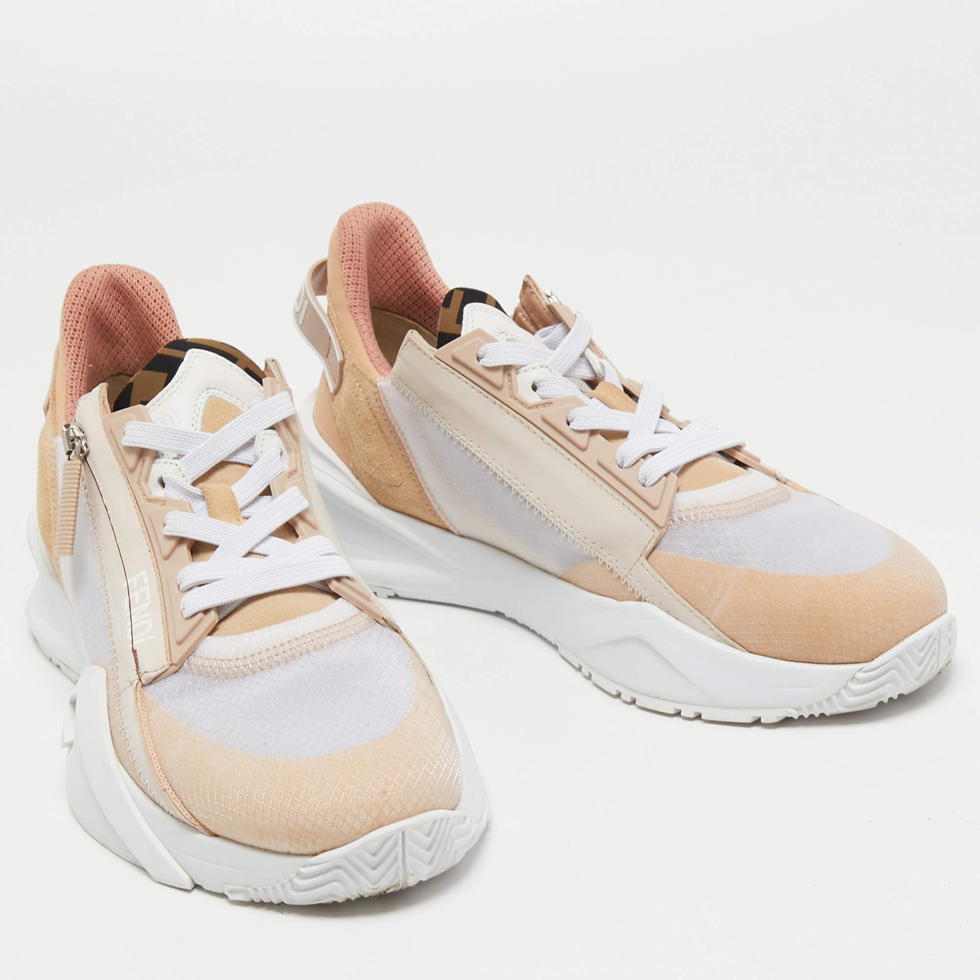 Fendi o1s1wg110225 Flow Sneaker in Multicolor Size US 12 / IT 42 - 5 Thumbnail