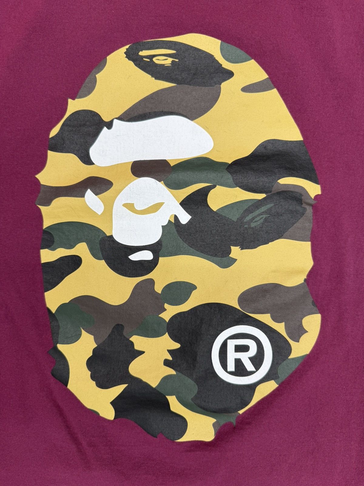 Bape A Bathing Ape Bape 1st Camo Big Head Ape Tee Size US XXL / EU 58 / 5 - 2 Thumbnail
