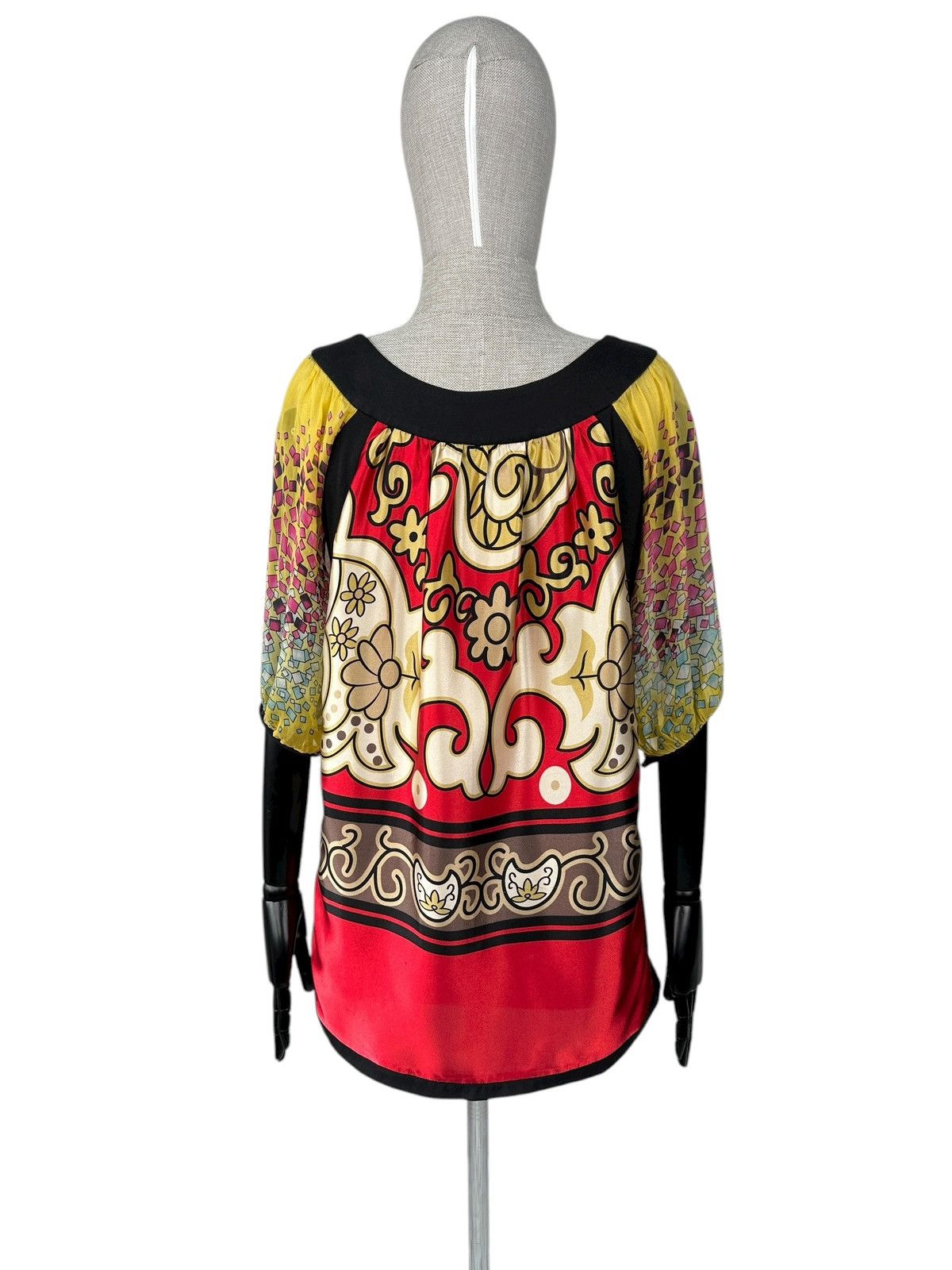 Stella McCartney Stella McCartney 100% Silk Multicolor Blouse Shirt Size M / US 6-8 / IT 42-44 - 2 Thumbnail