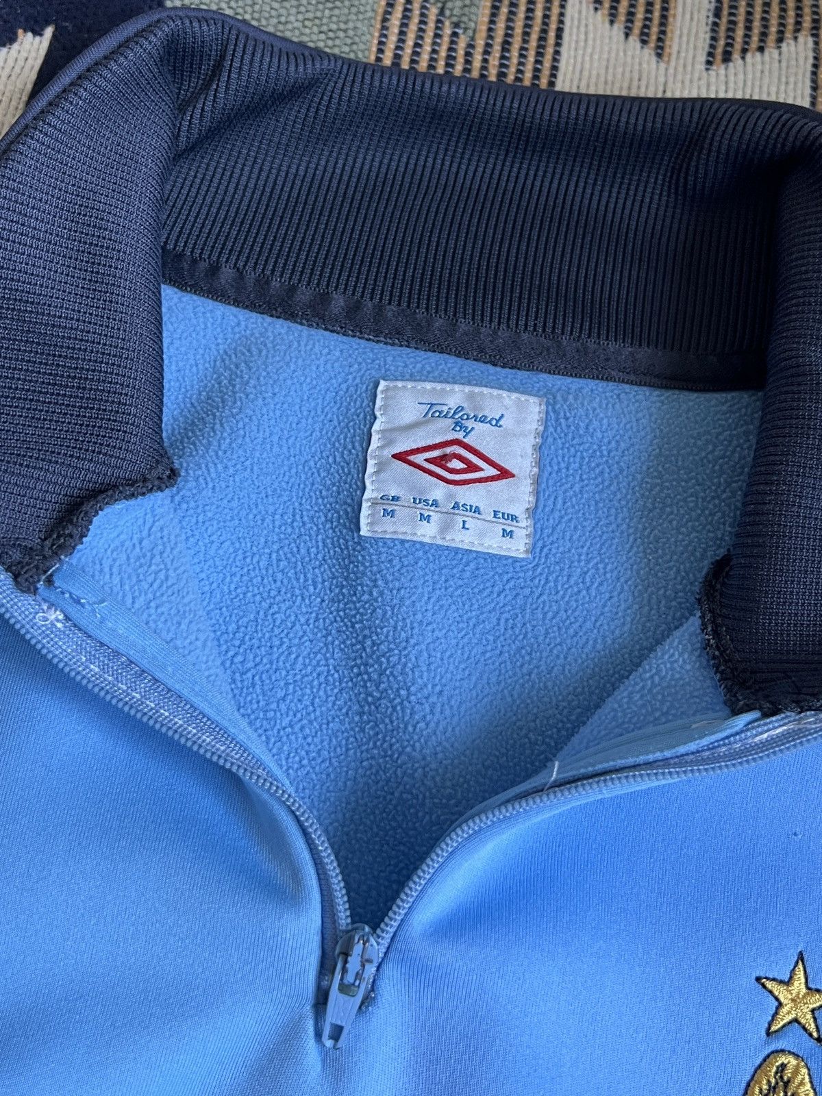 Umbro × Vintage Vintage Manchester City Umbro 1/3 Zip Tracktop Size US M / EU 48-50 / 2 - 9 Thumbnail