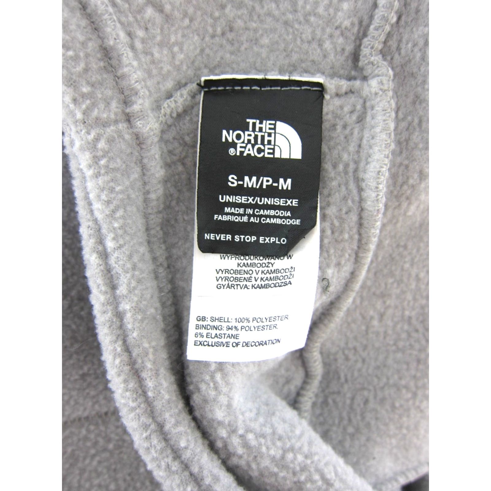 The North Face VINTAGE The North Face Hoodie Unisex Adults S-M Gray Fleece Pullover Hood Ne ck Warmer Hat Size S-M 100% Polyester Winter Activewear Casual Size S / US 4 / IT 40 - 6 Thumbnail