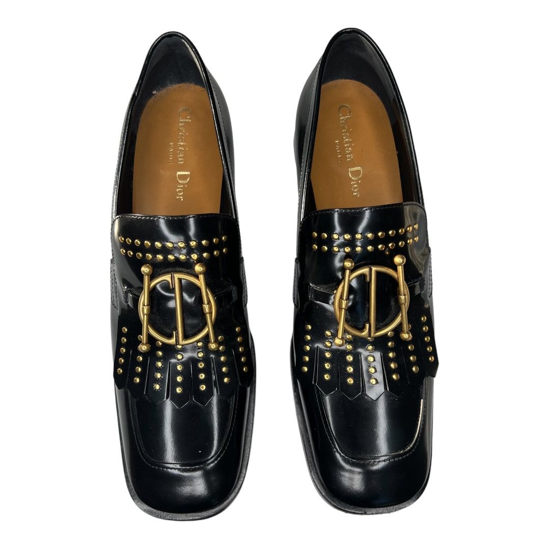 Dior Dior Studded Patent Leather Loafers Size US 9.5 / IT 39.5 - 2 Thumbnail