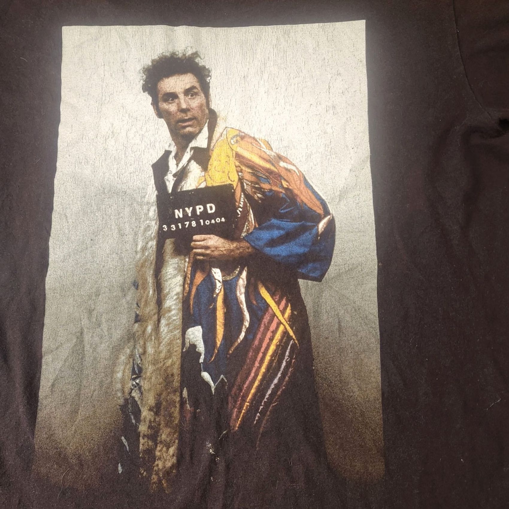 Vintage VINTAGE Seinfeld Kramer Mugshot T Shirt Mens M Black Graphic Tee Castle Rock Size US M / EU 48-50 / 2 - 4 Thumbnail