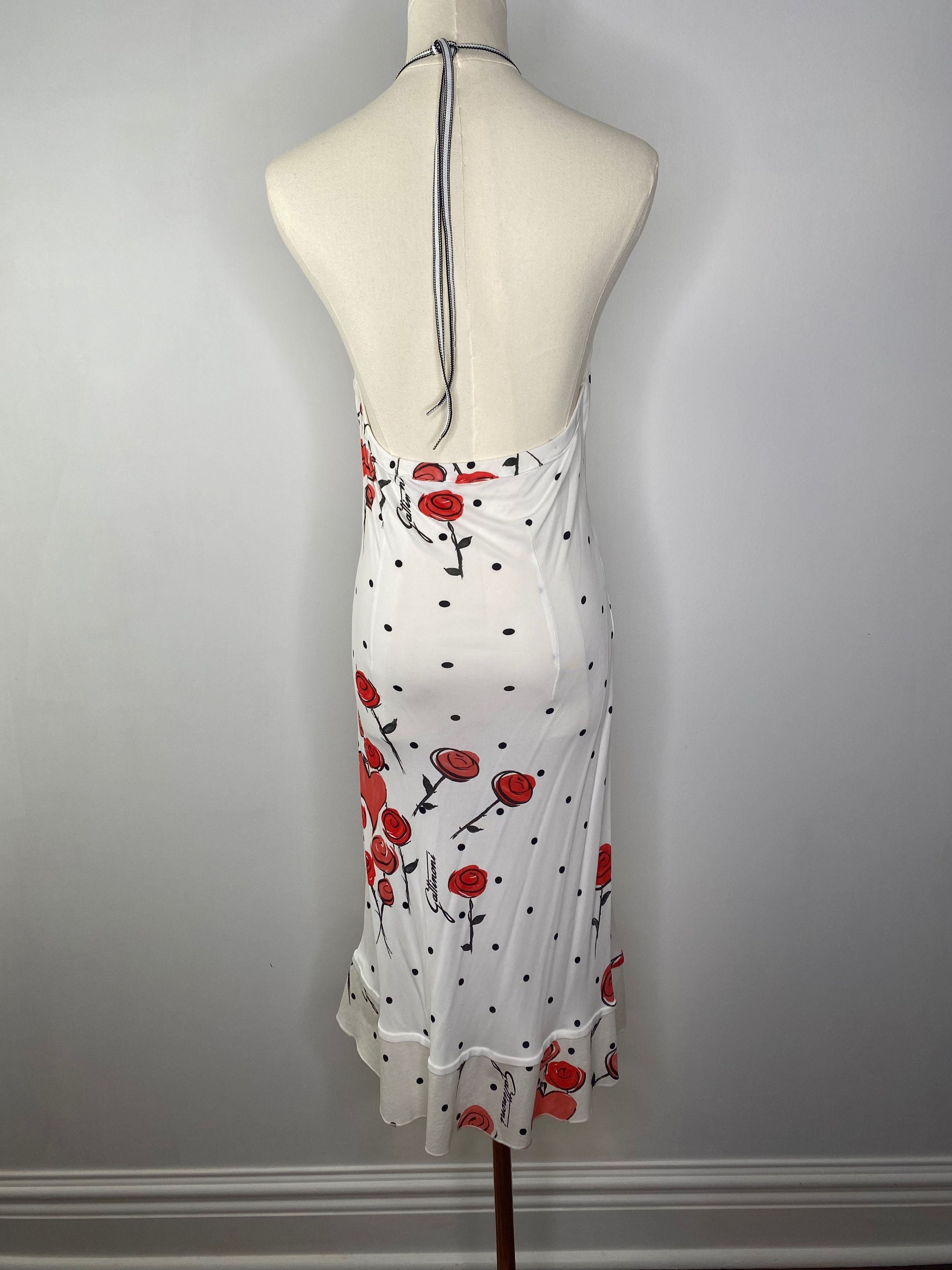 Vintage Gattinoni Jeans - White rose dress Size ONE SIZE - 3 Thumbnail
