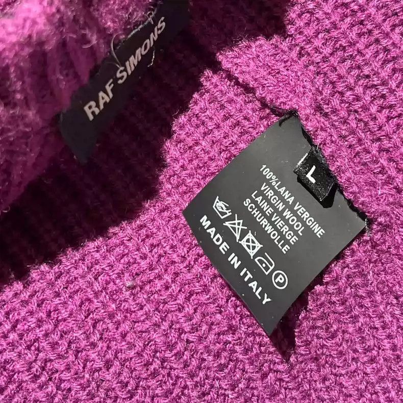 Raf Simons Raf Simons Raf Simons FW16 "B" distressed sweater-2507 Size US L / EU 52-54 / 3 - 7 Thumbnail