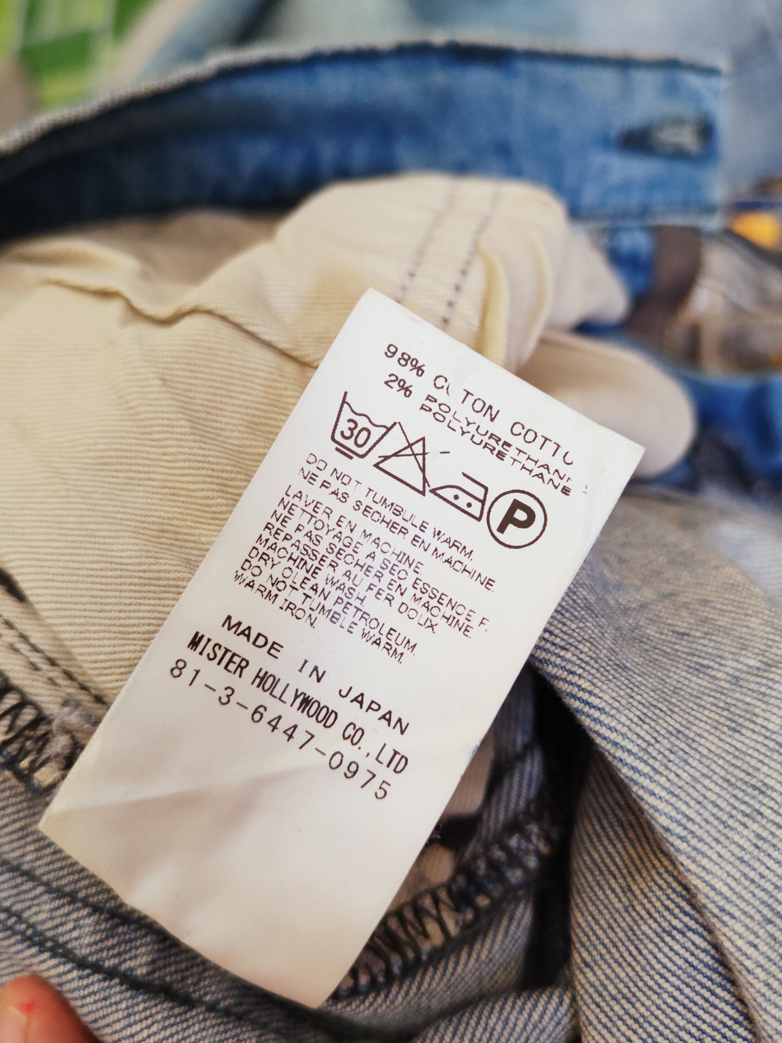 Vintage Mister Hollywood Blue Distressed Ripped Skinny Jeans #W659 Size US 34 / EU 50 - 15 Thumbnail