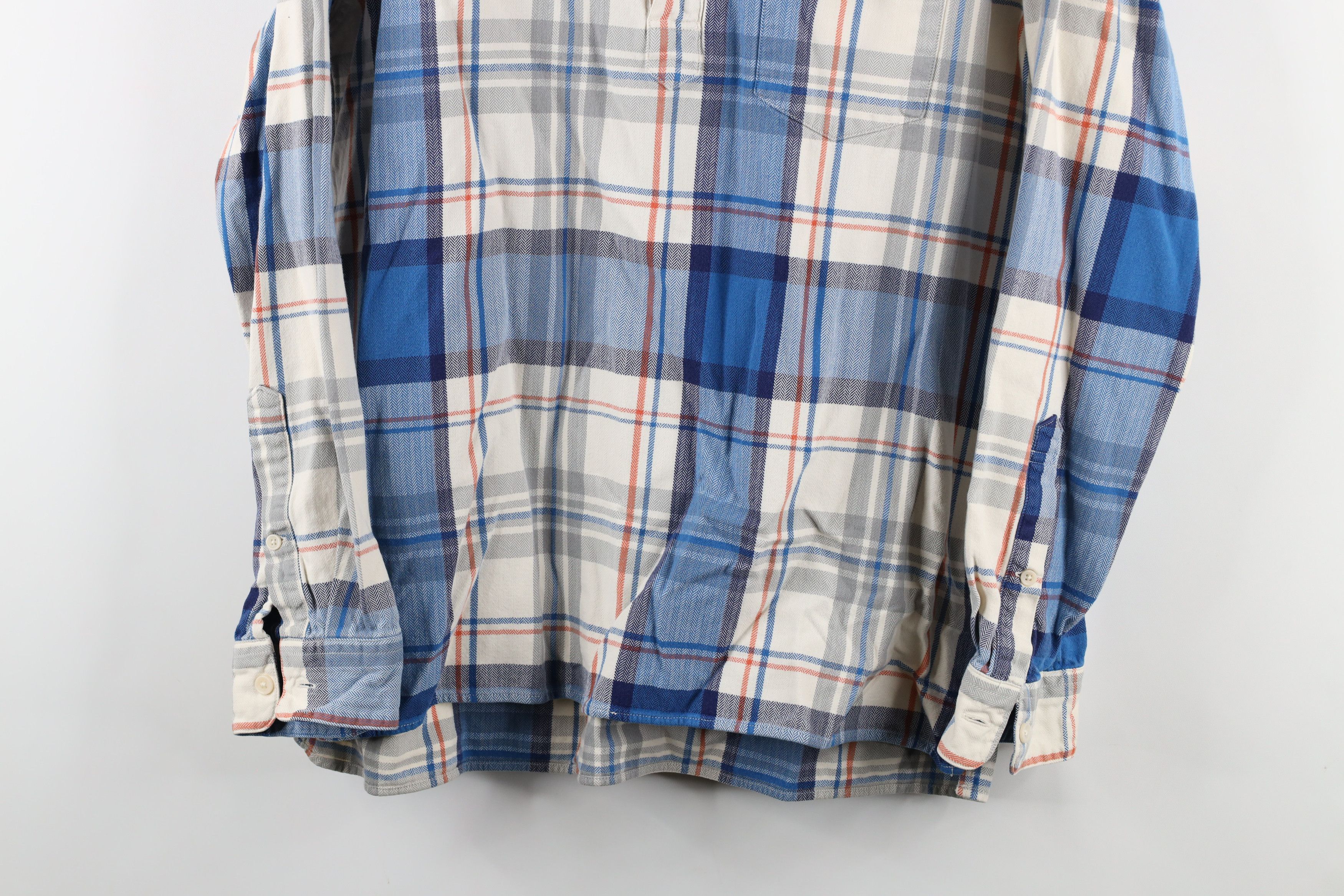 J.Crew J Crew Herringbone Collared Pullover Button Down Polo Shirt Size US L / EU 52-54 / 3 - 3 Thumbnail