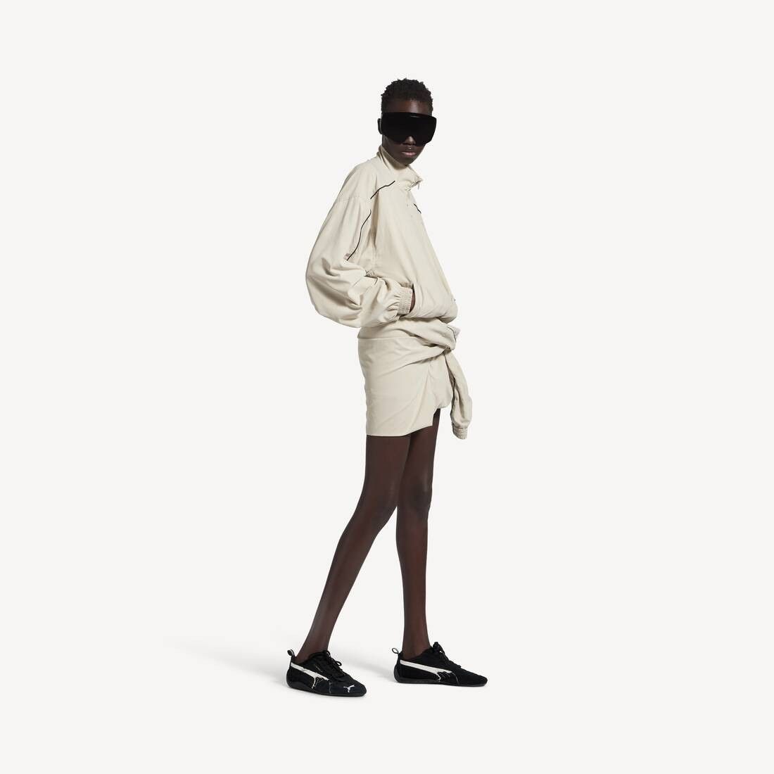 Balenciaga × Puma o1w1db10326 Speedcat Suede Sneakers in Black/White Size US 5.5 / EU 38 - 8 Thumbnail